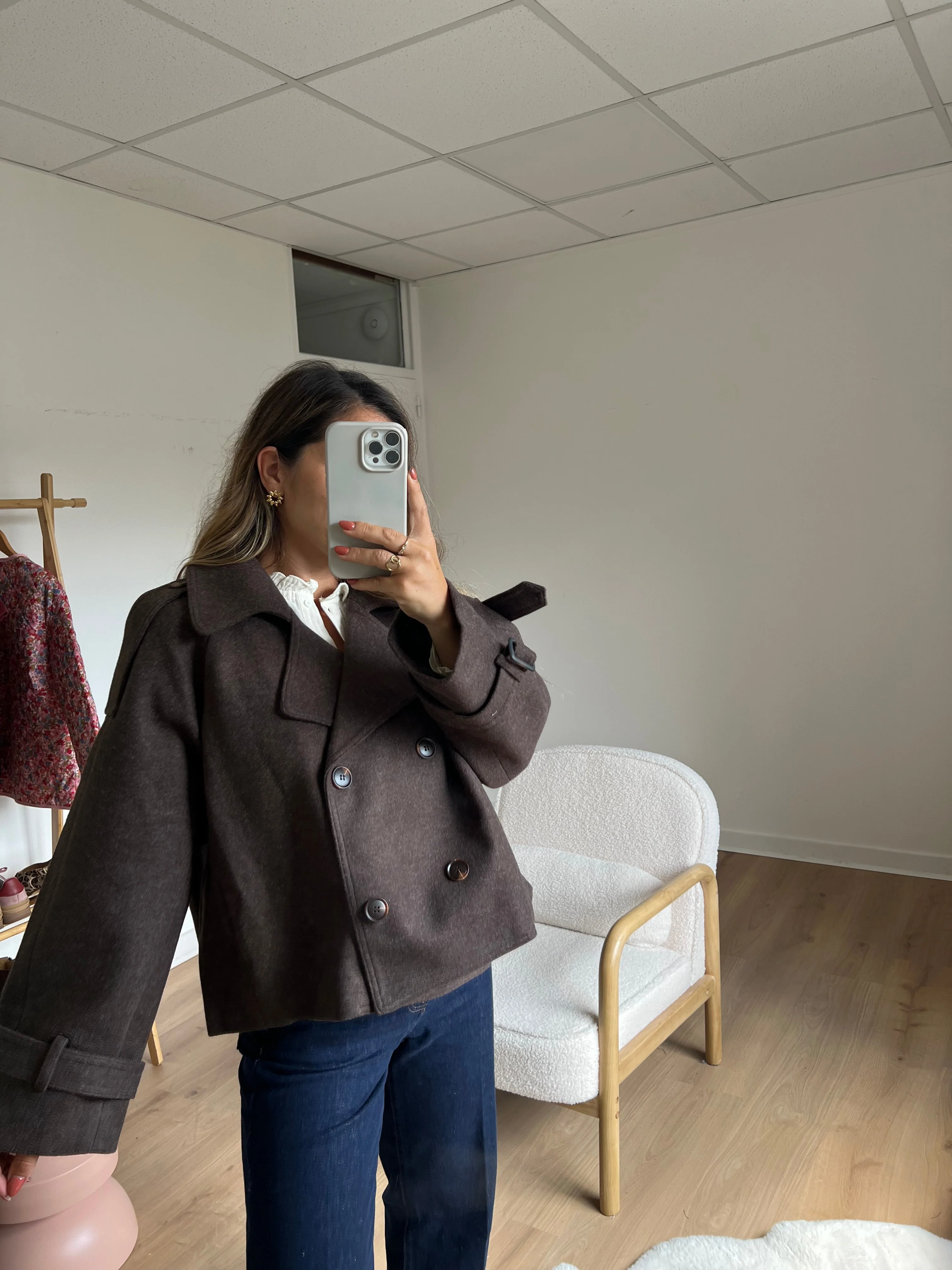 Veste Chaude Lise Chocolat - Image 2