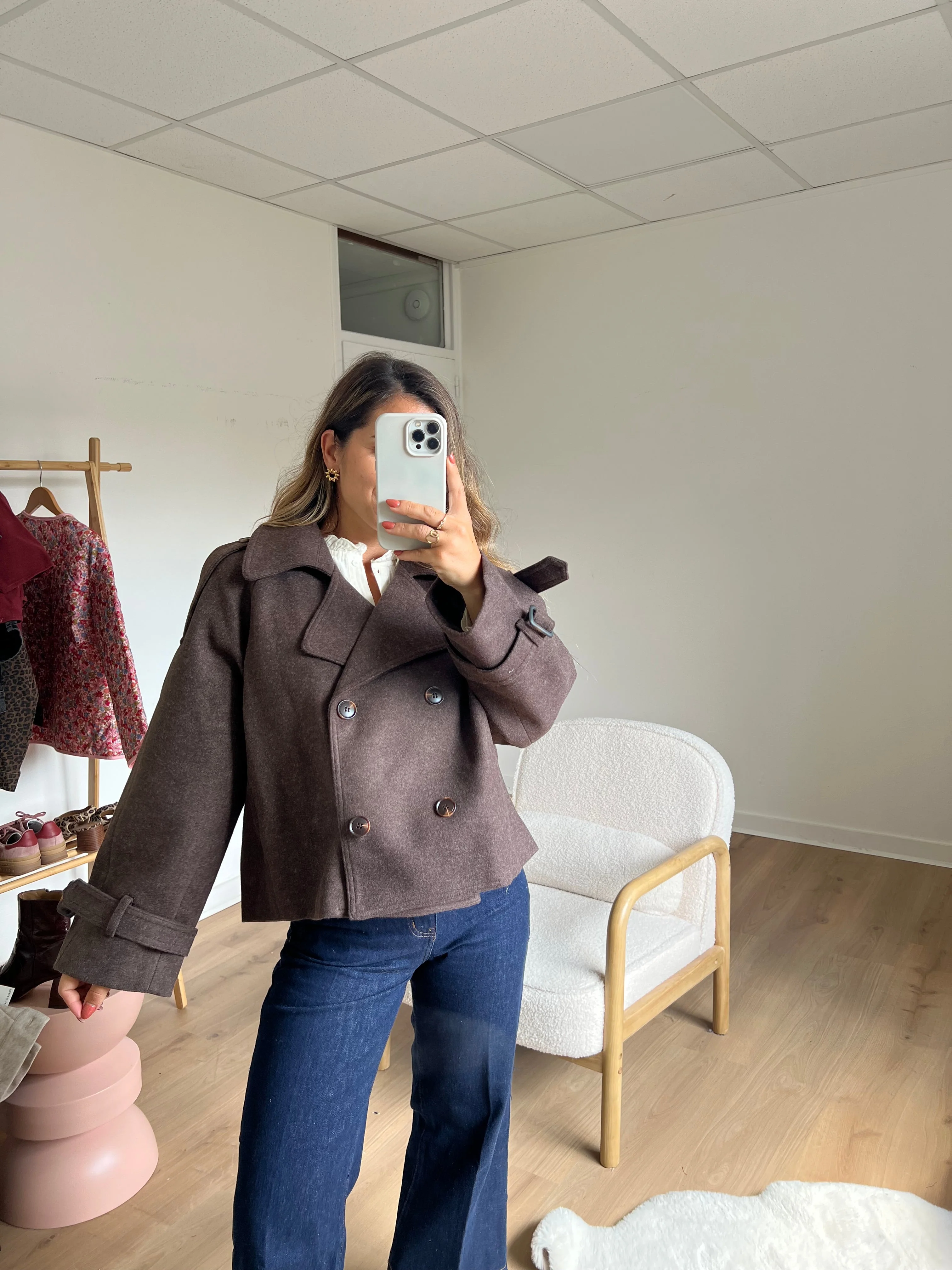 Veste Chaude Lise Chocolat - Image 4