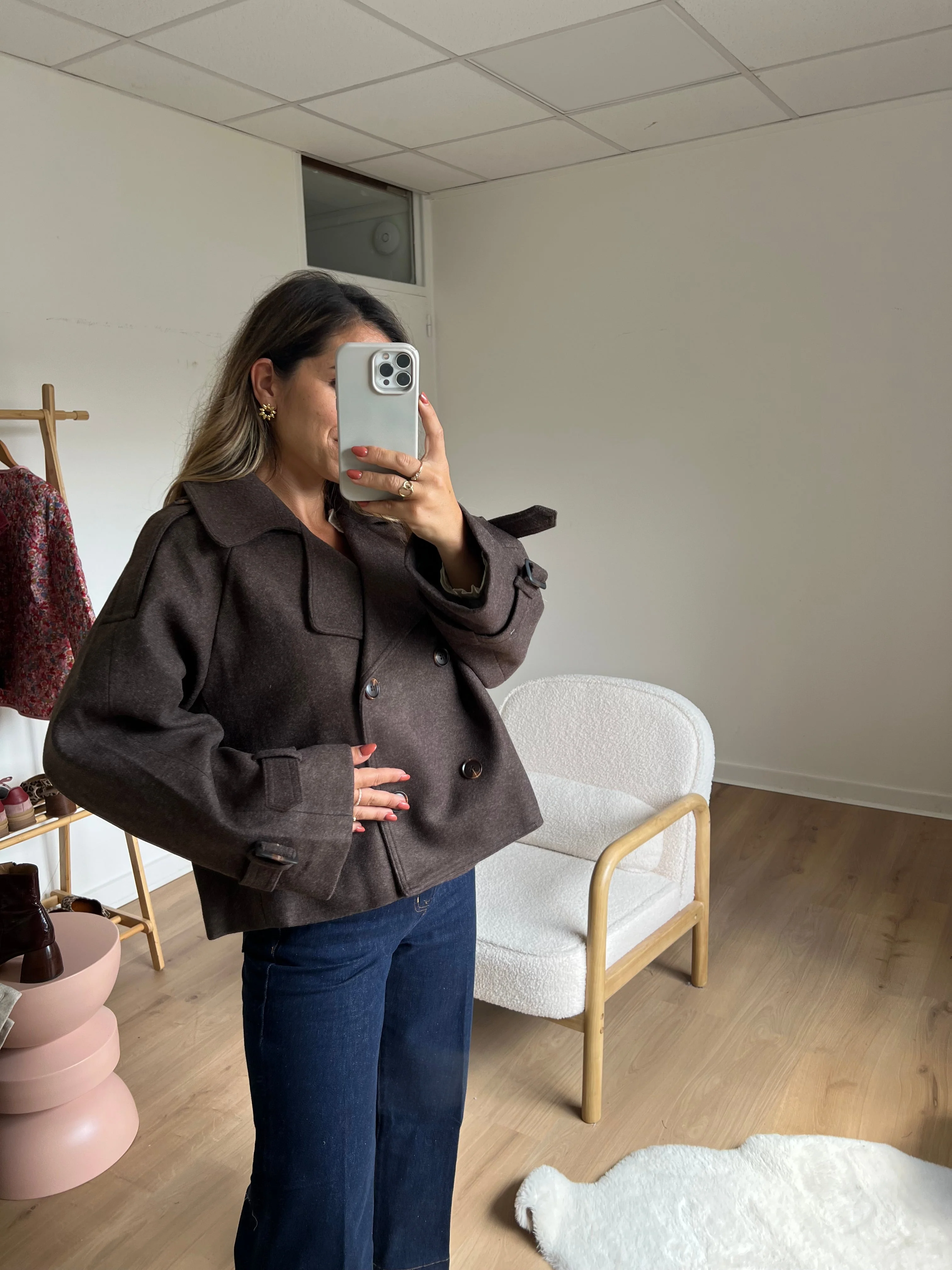 Veste Chaude Lise Chocolat - Image 5