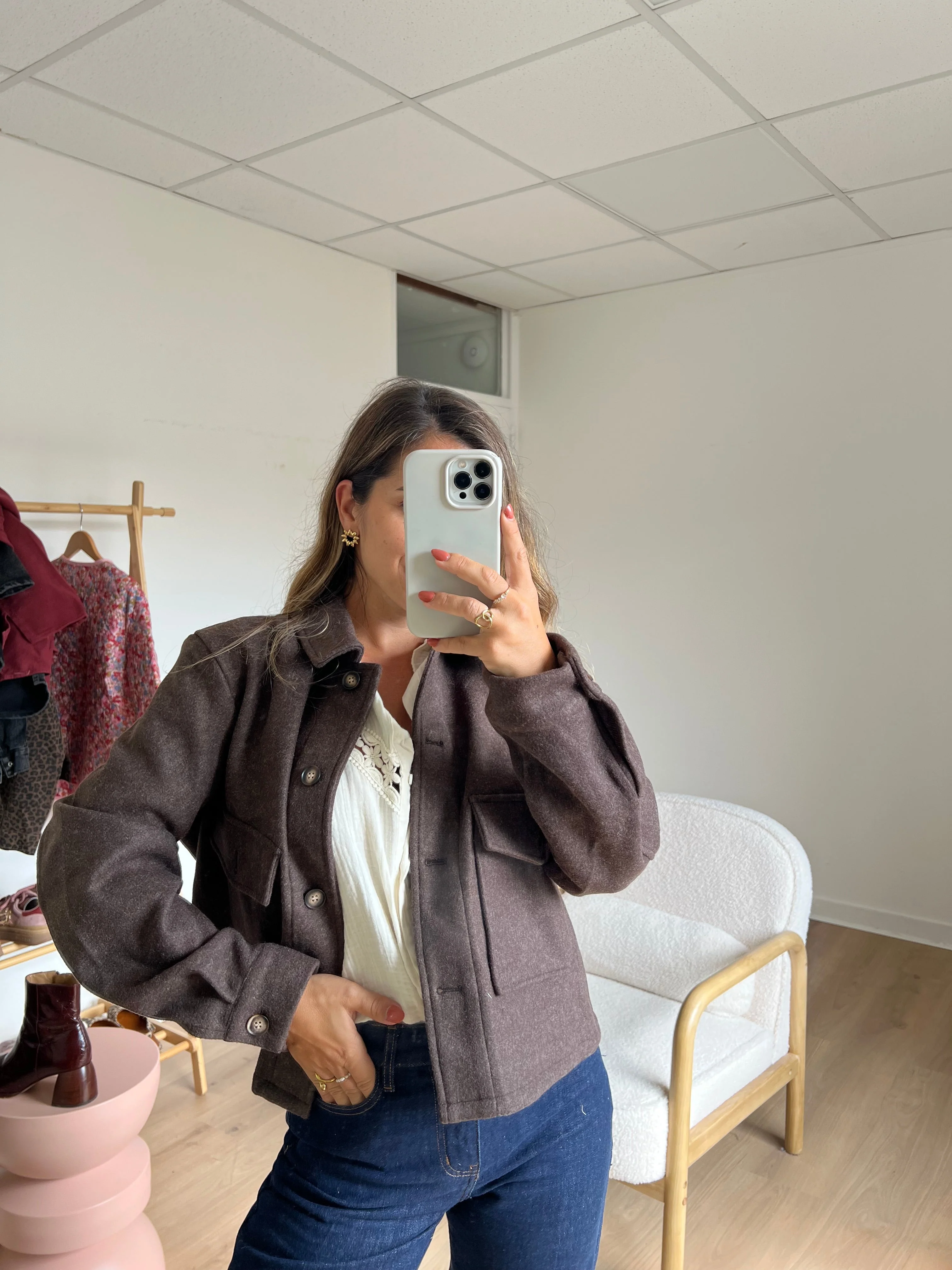 Veste Chaude Max Chocolat - Image 6