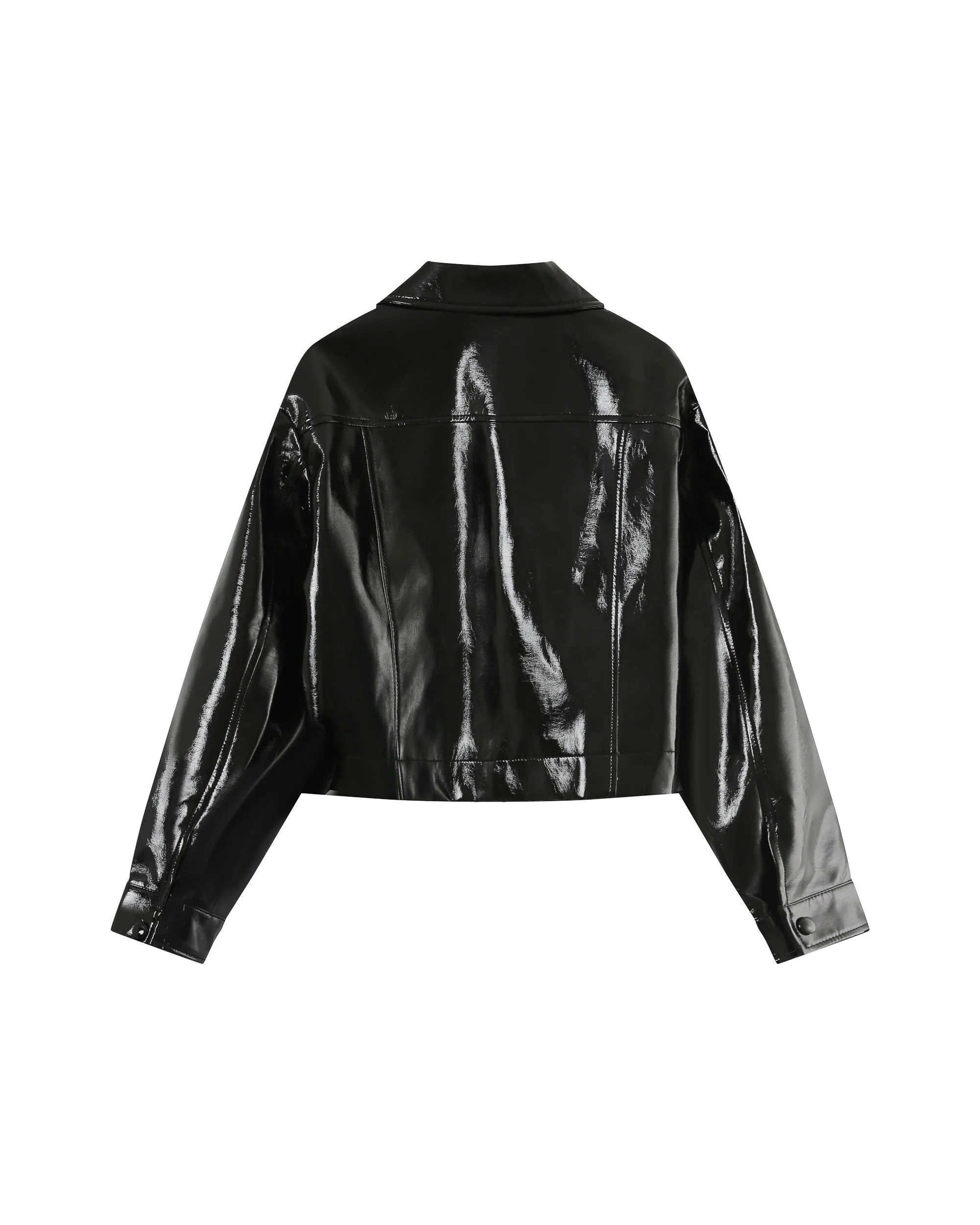 Veste Courte Noir Poudre - Image 8