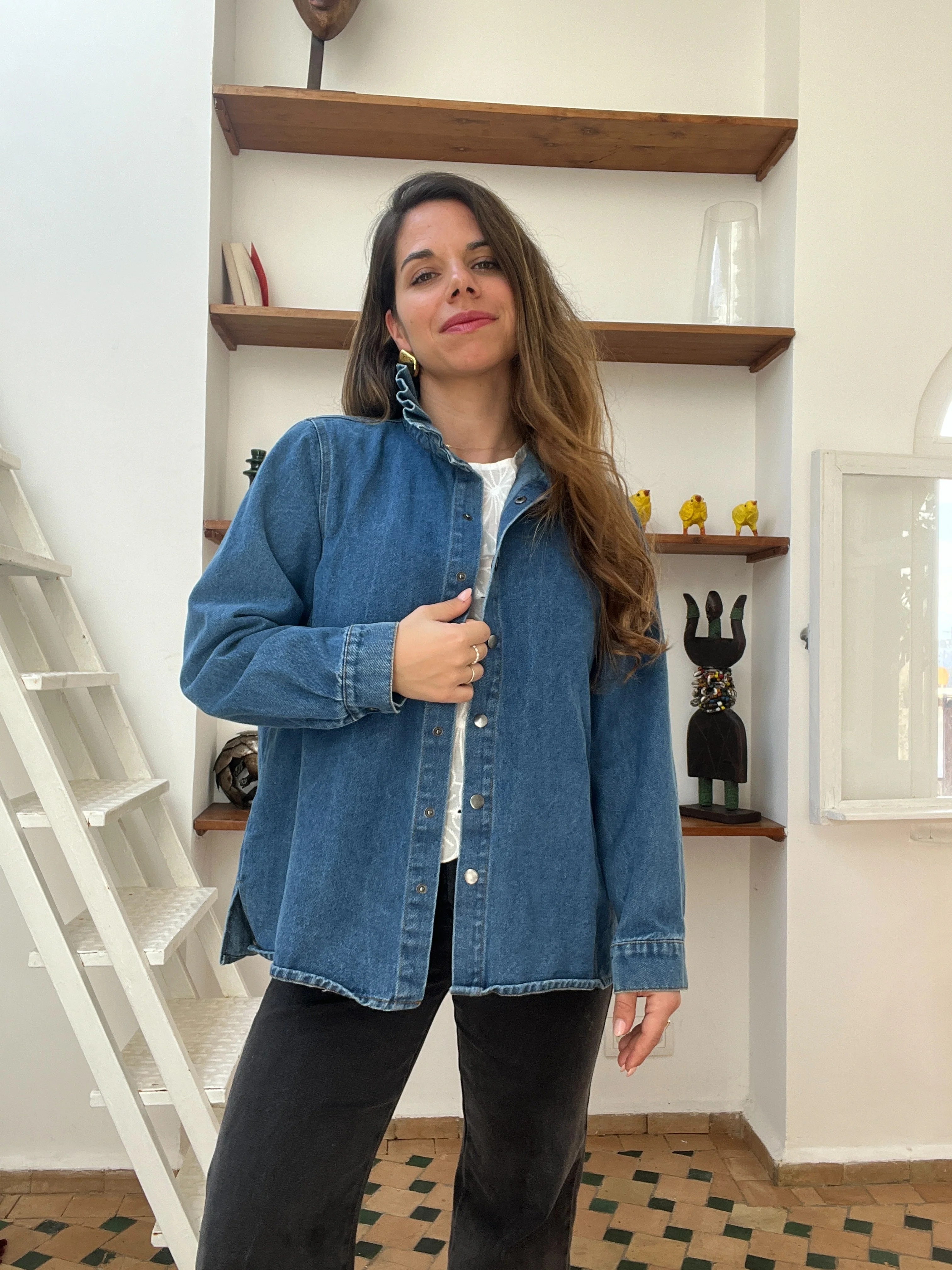 Veste En Jean Céleste - Image 6