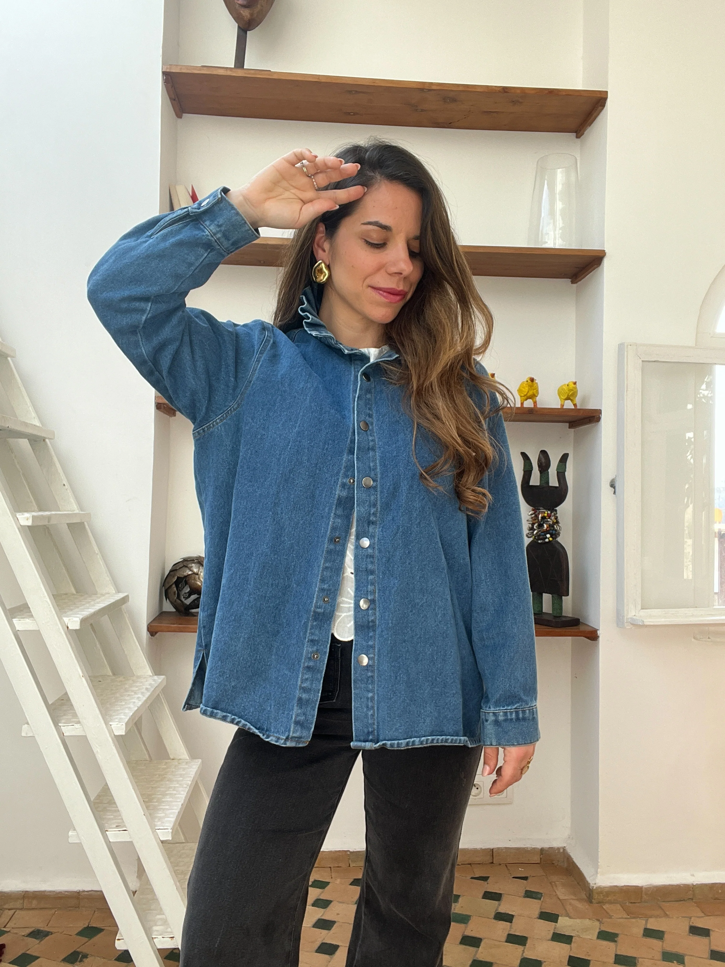 Veste En Jean Céleste - Image 7