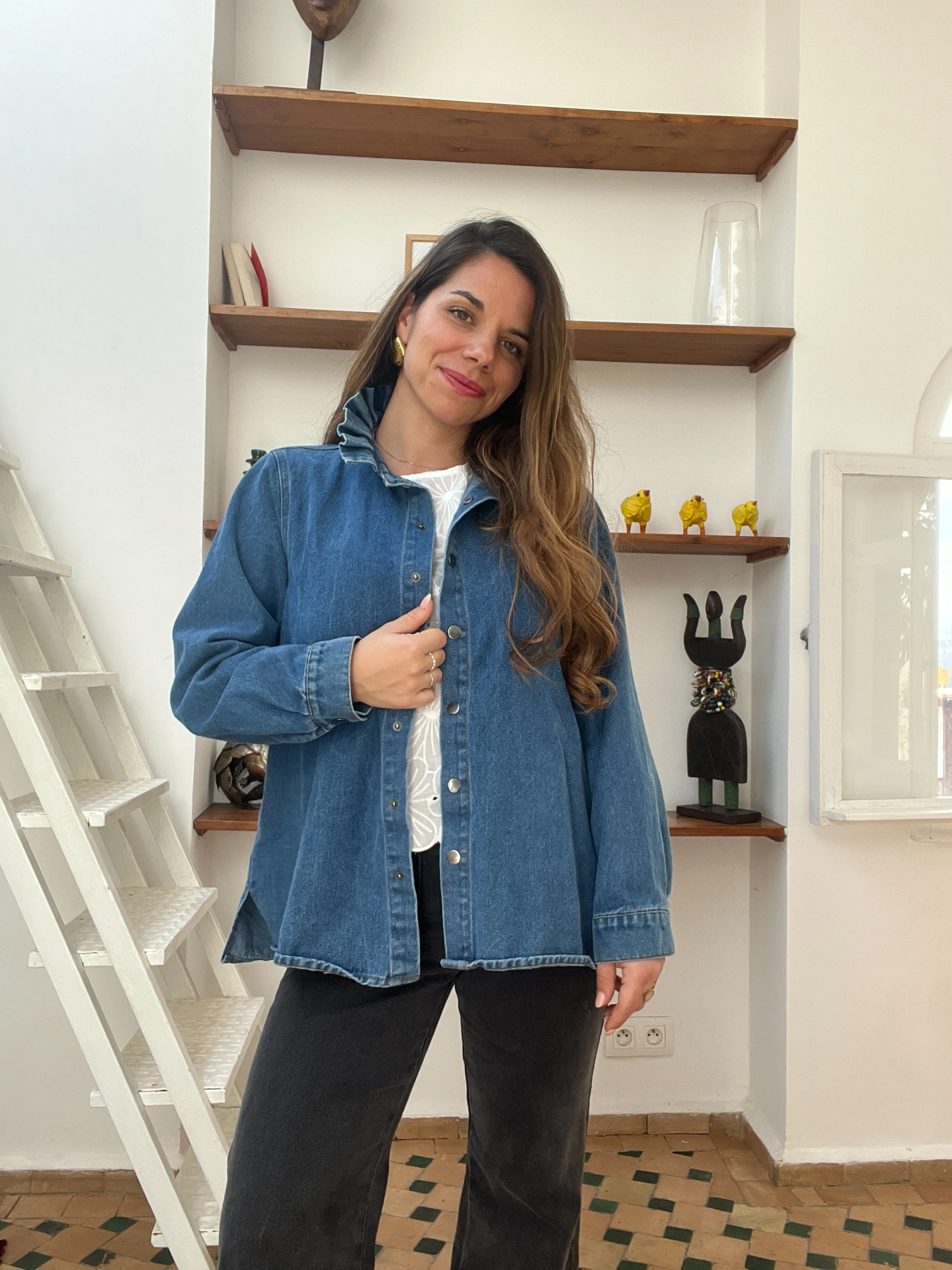 Veste En Jean Céleste - Image 8