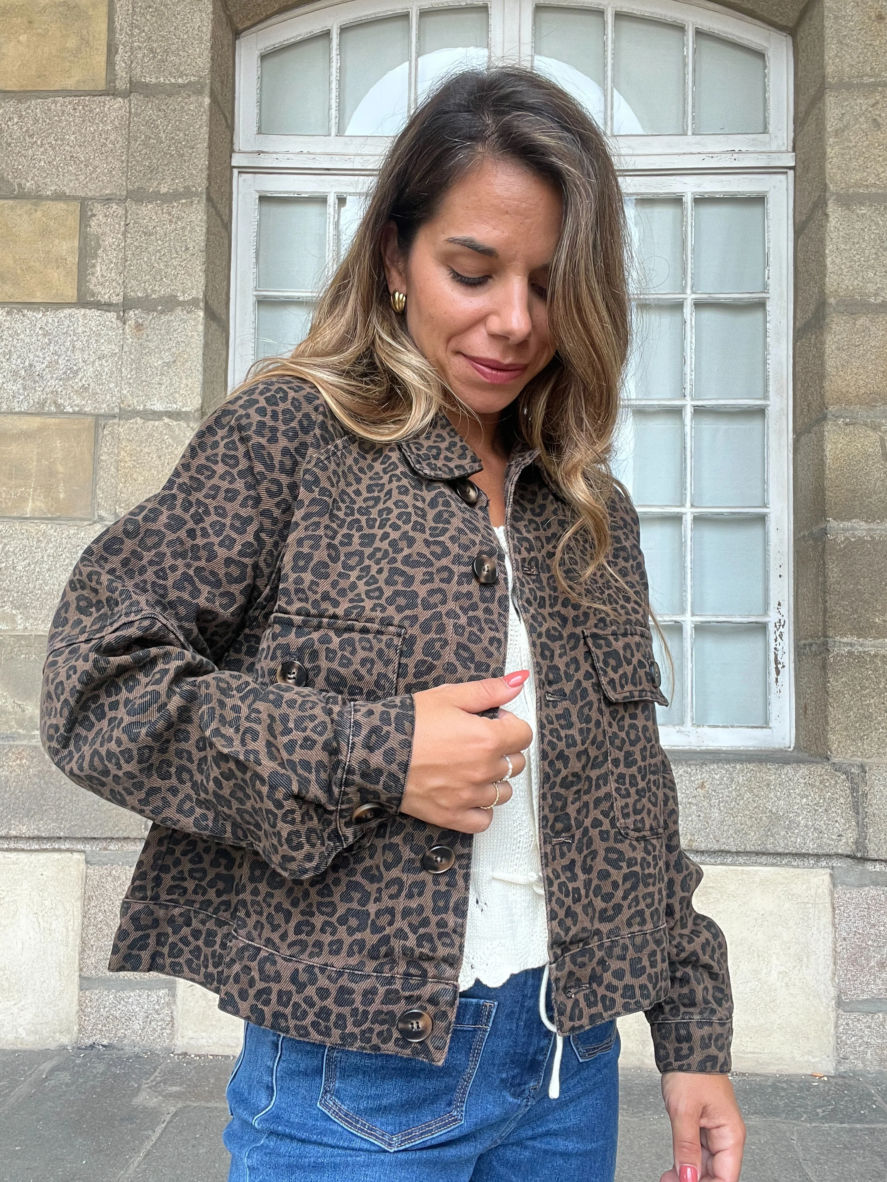 Veste Léopard Marron Alix - Image 8