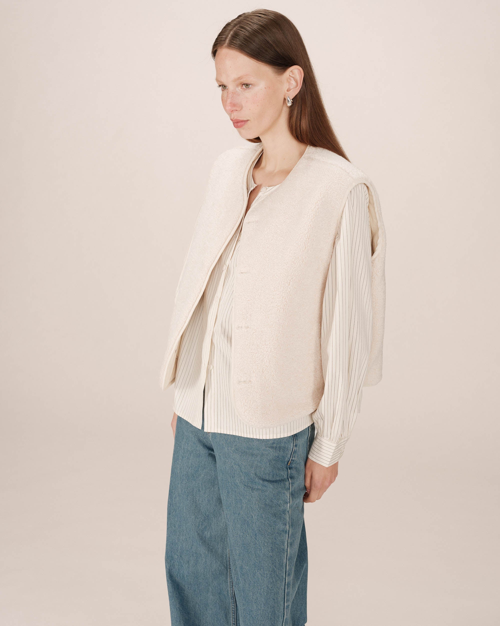 Veste Matelassée Ecru Seth - Image 2