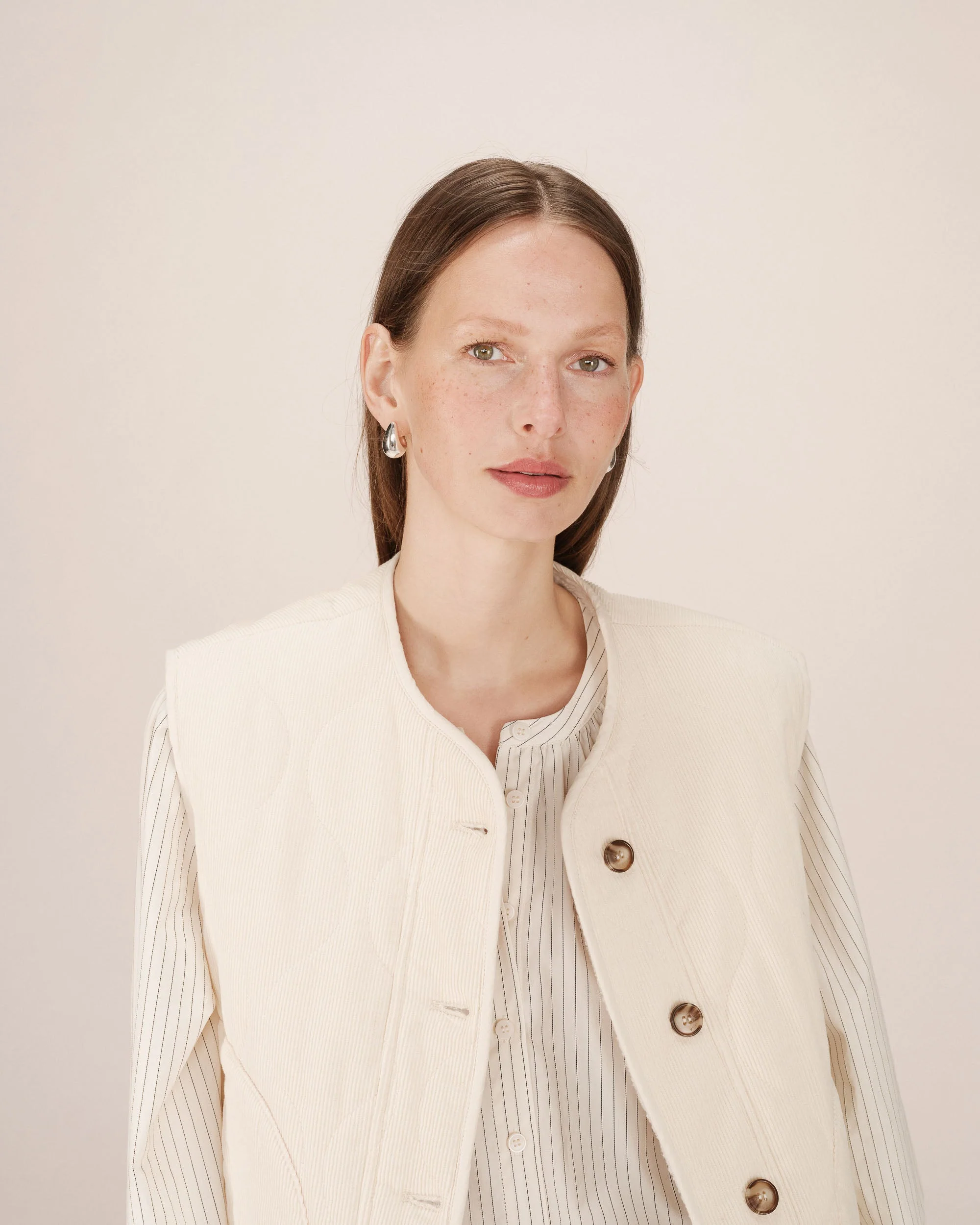 Veste Matelassée Ecru Seth - Image 4