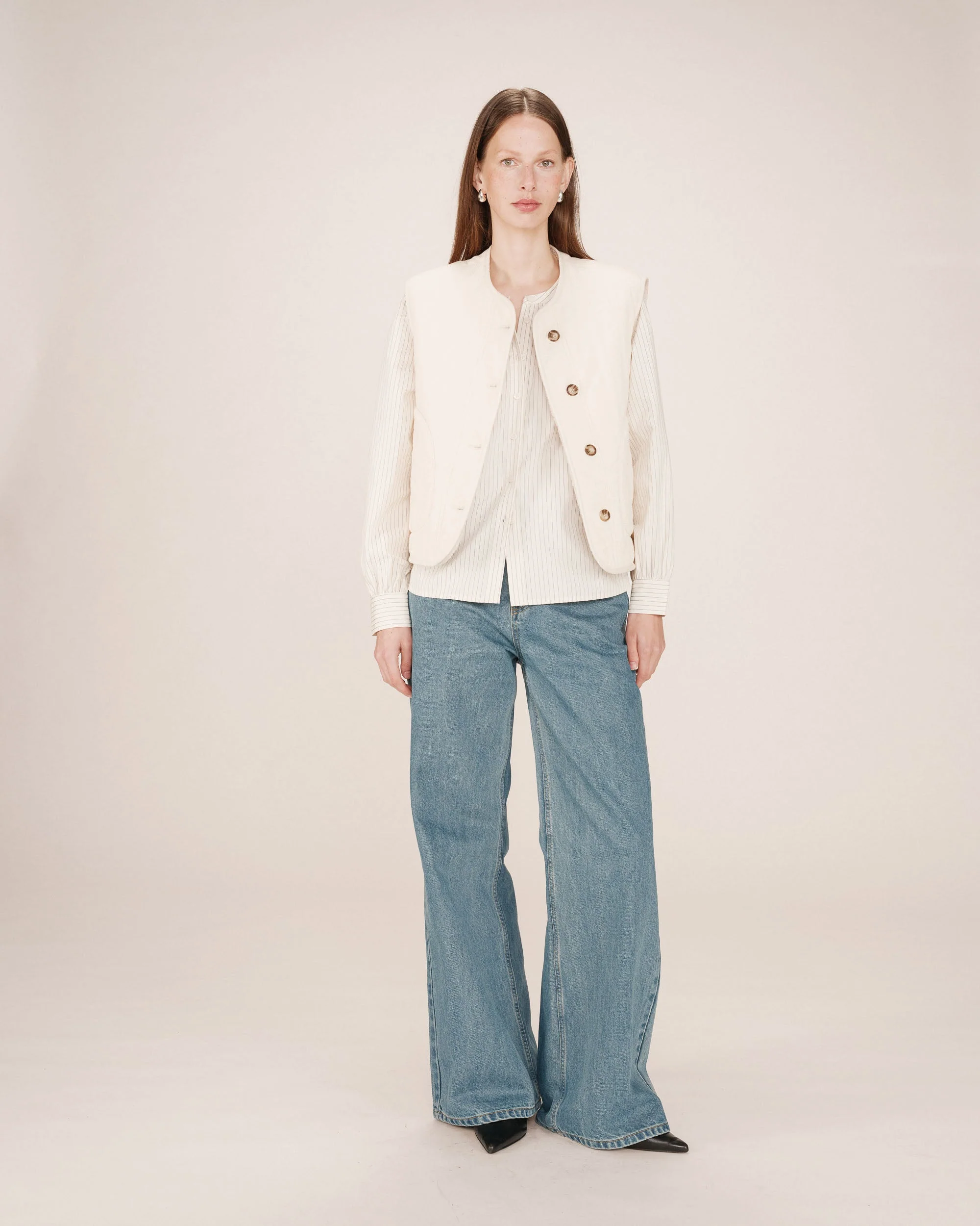 Veste Matelassée Ecru Seth - Image 5