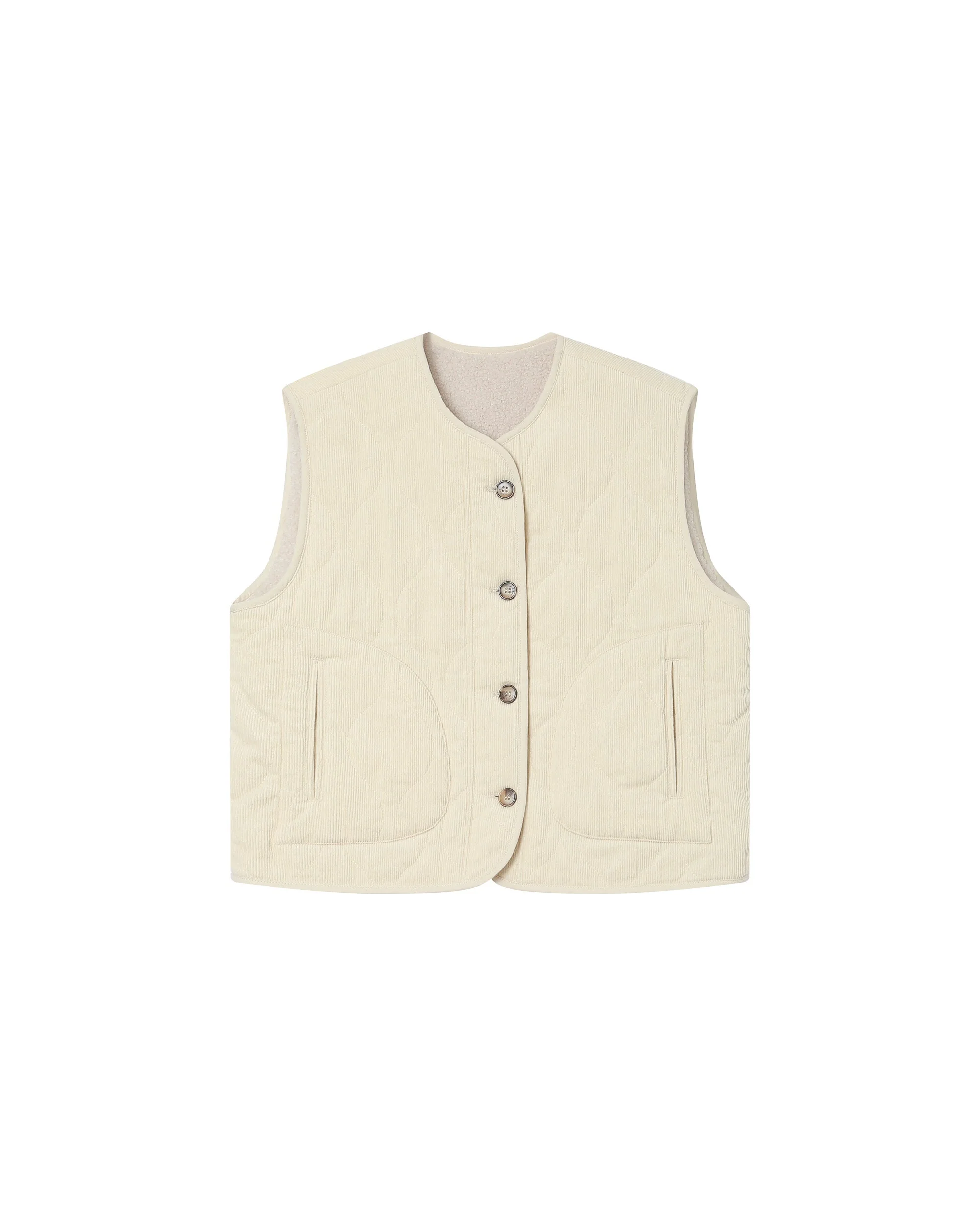 Veste Matelassée Ecru Seth - Image 7