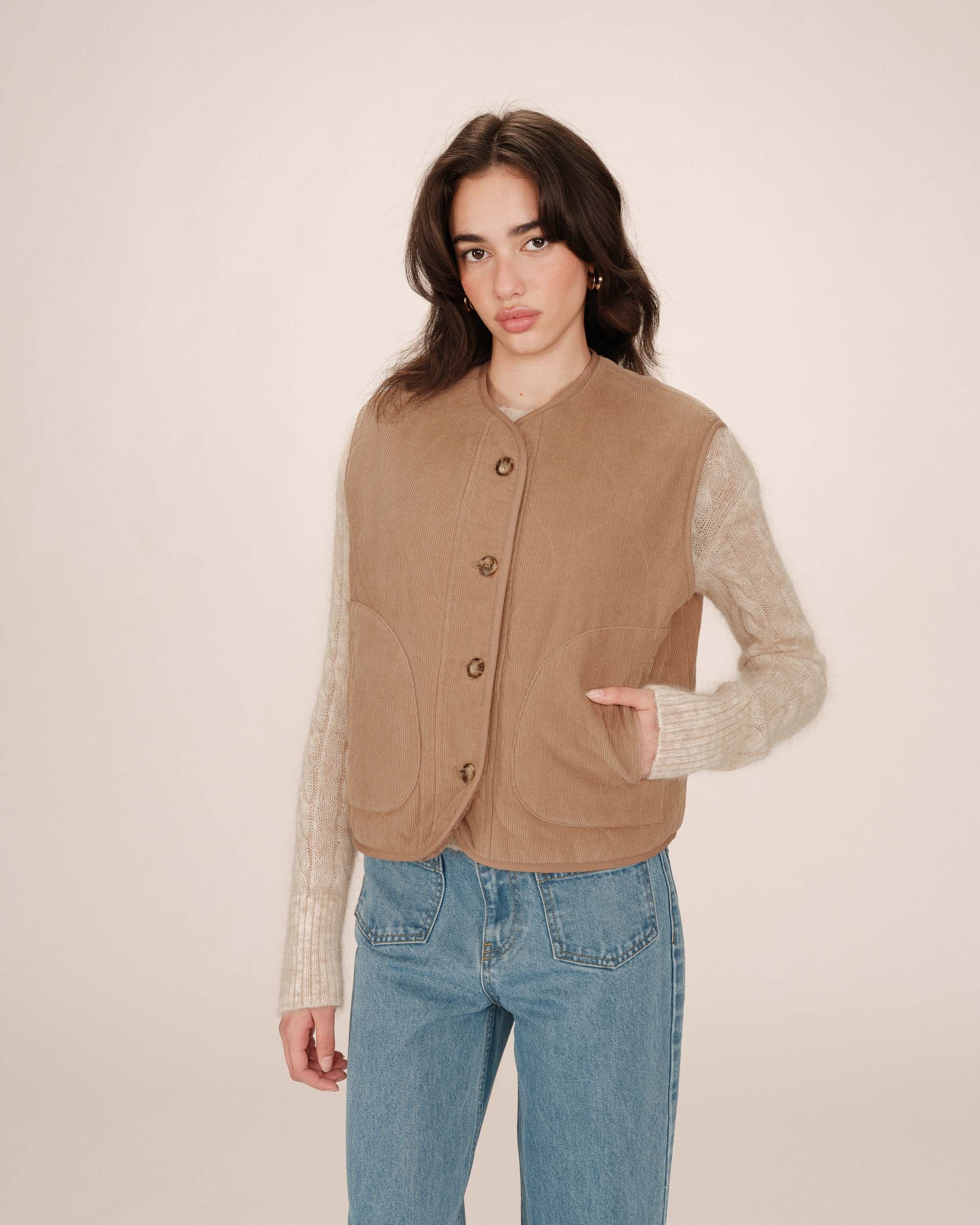 Veste Matelassée Greige Seth - Image 2