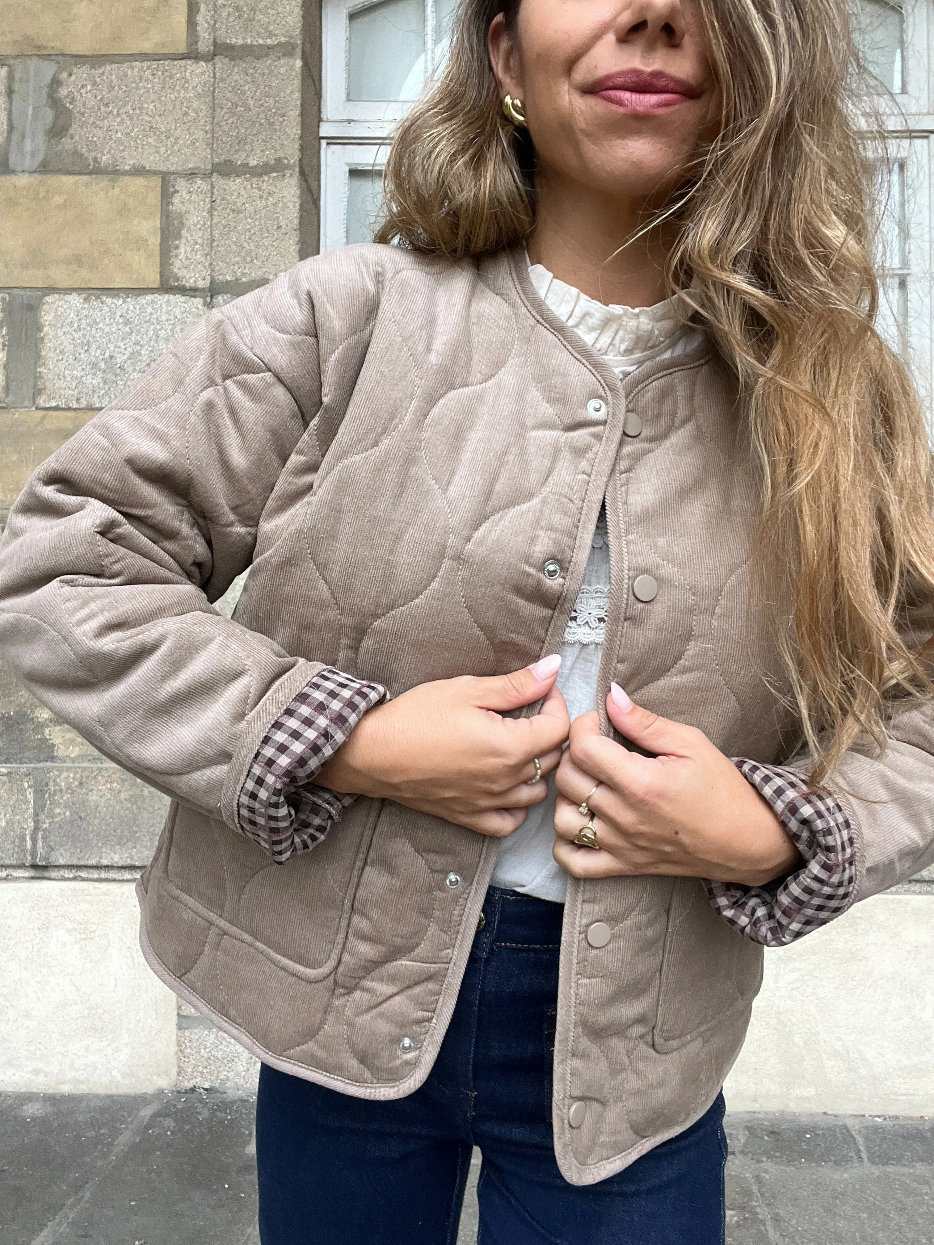 Veste Matelassée Marron Clara - Image 2