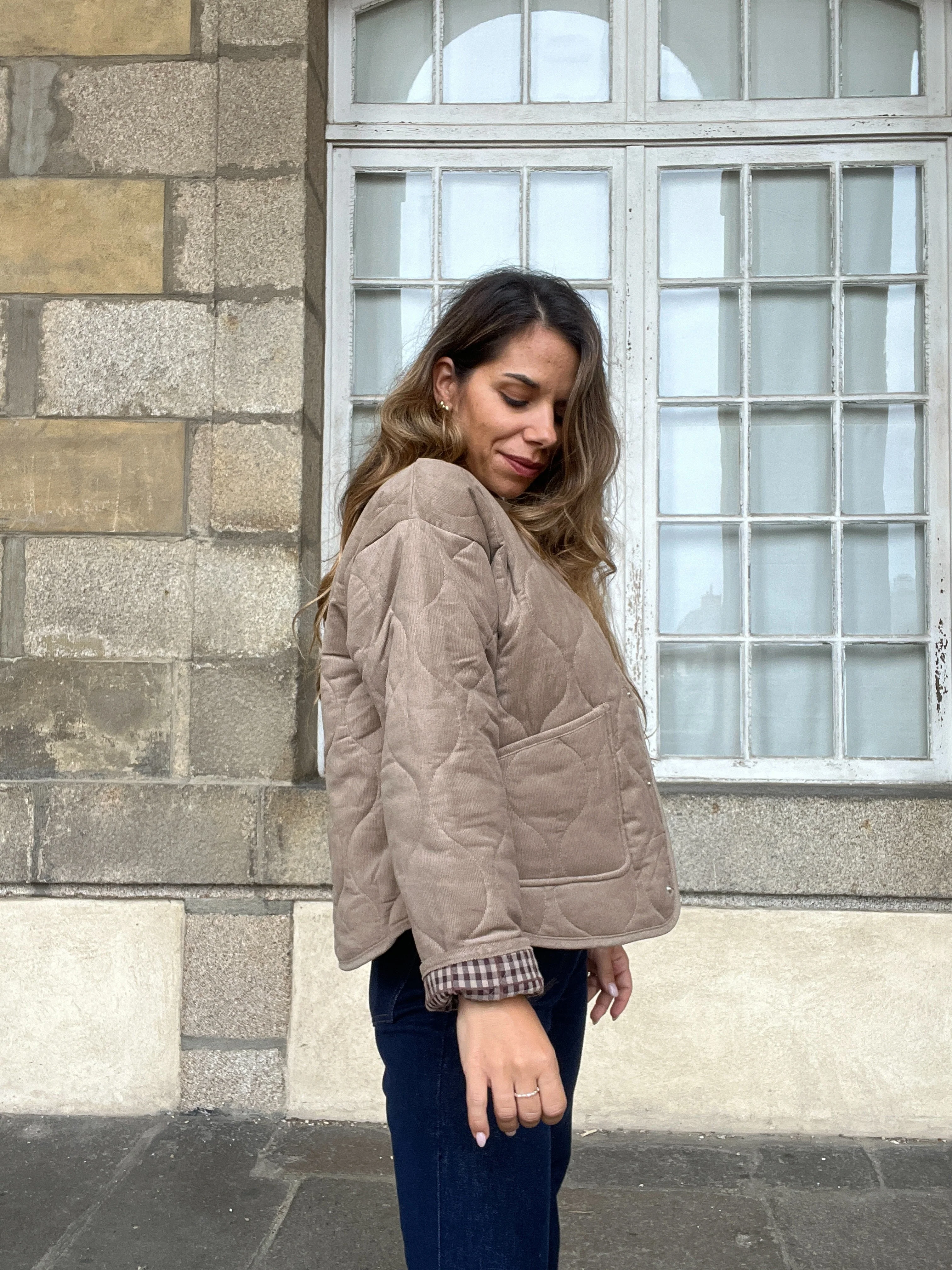 Veste Matelassée Marron Clara - Image 4