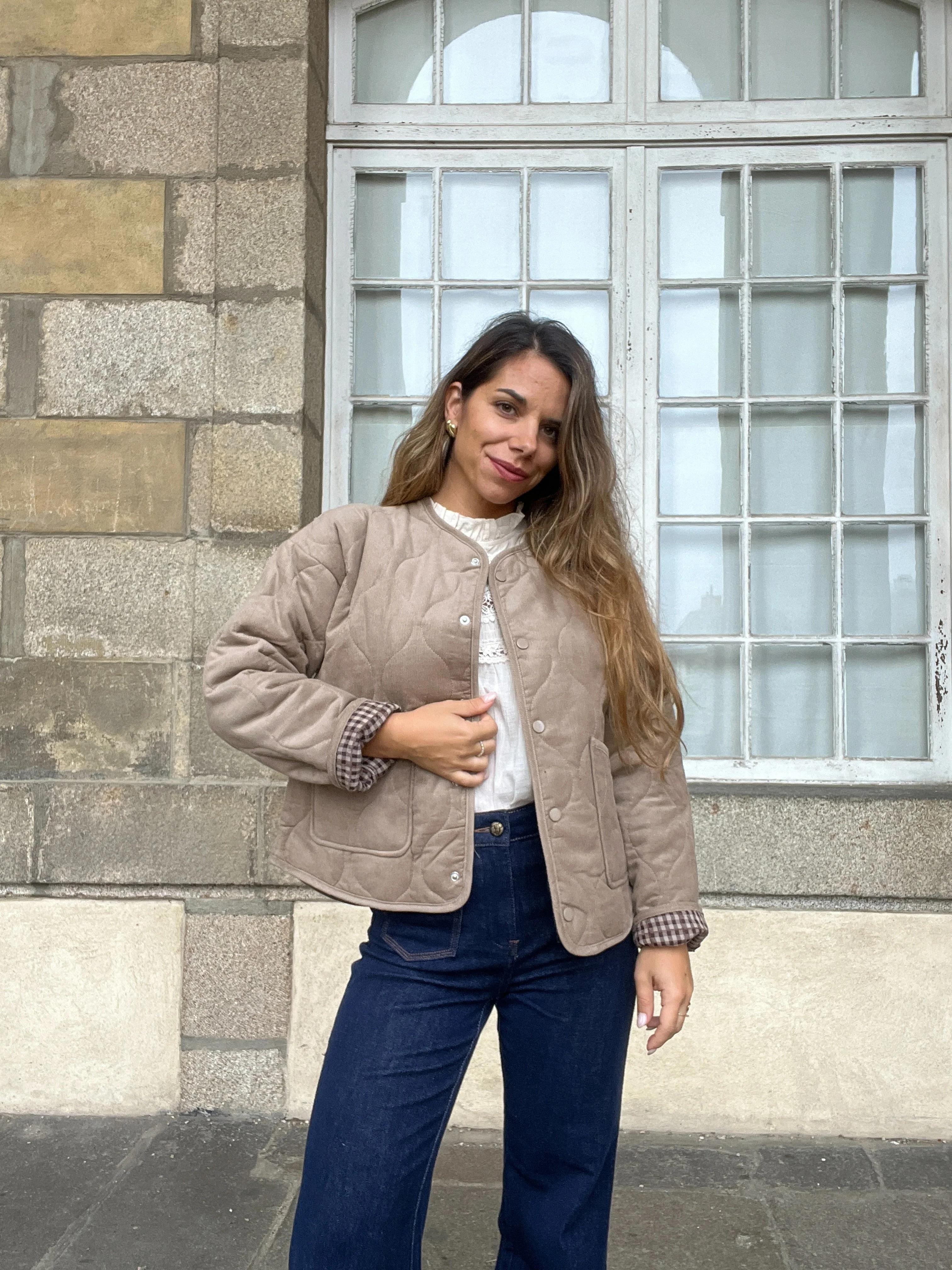 Veste Matelassée Marron Clara - Image 6