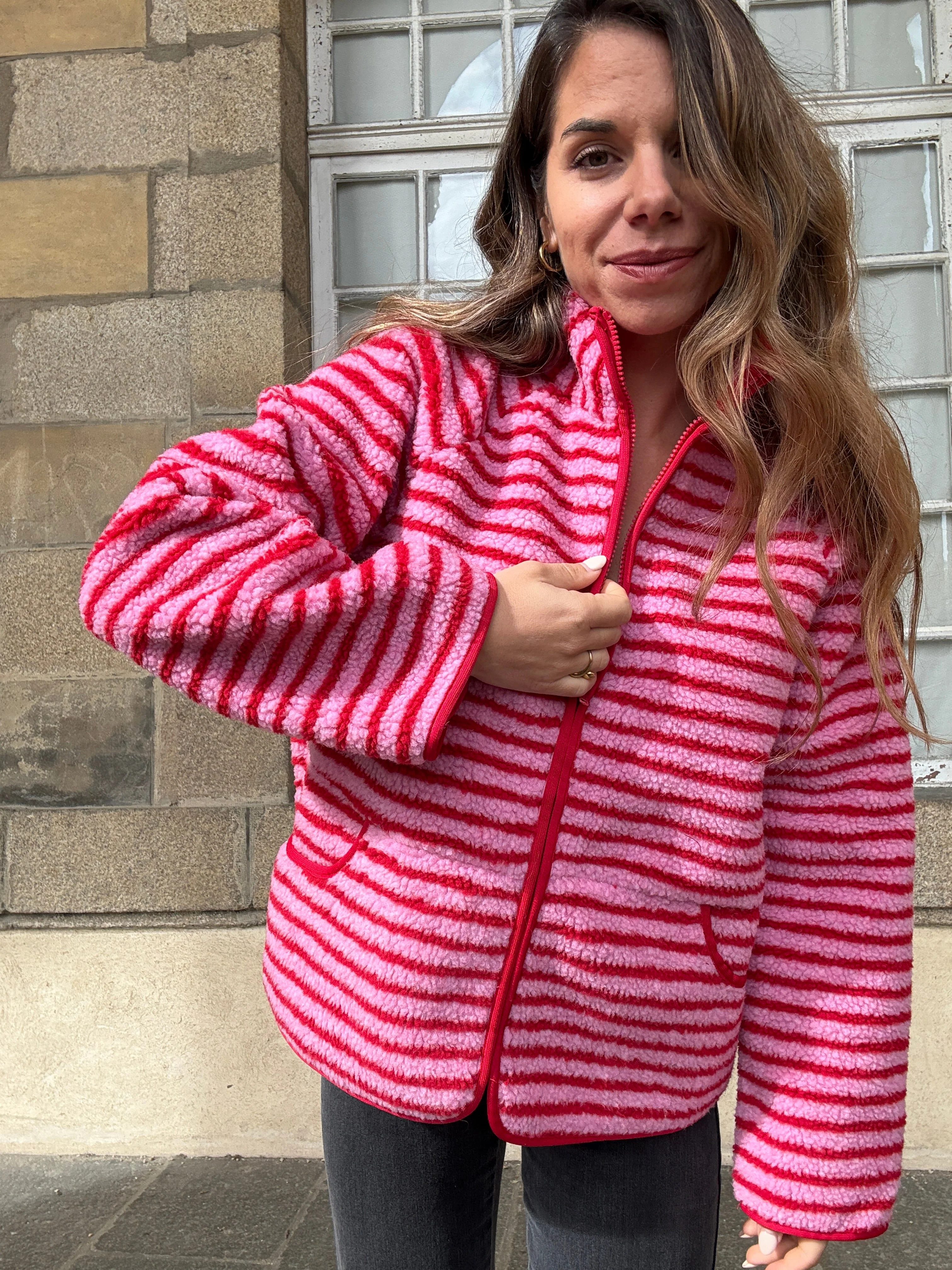 Veste Polaire Rayée Carmen - Image 2