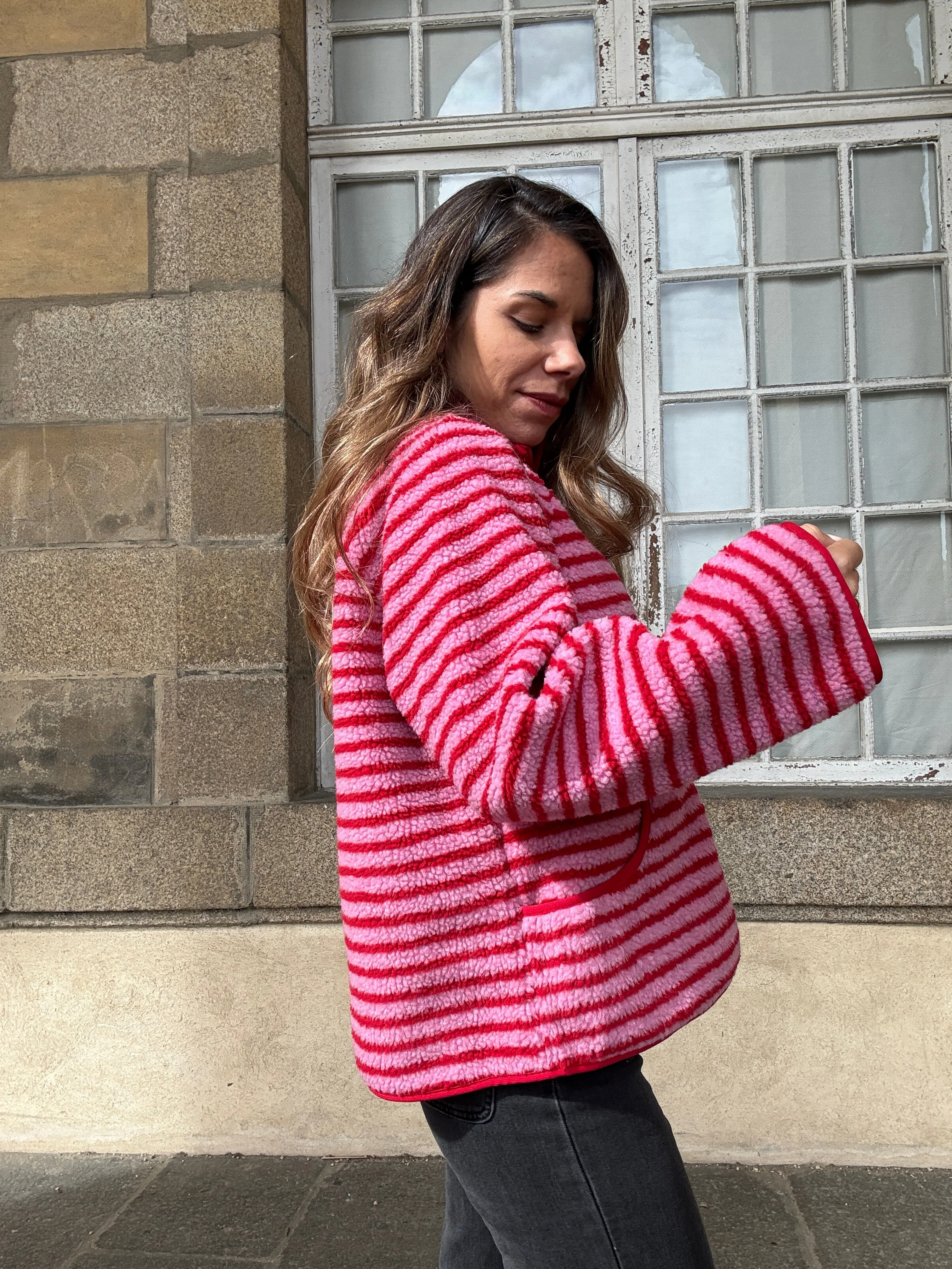 Veste Polaire Rayée Carmen - Image 3