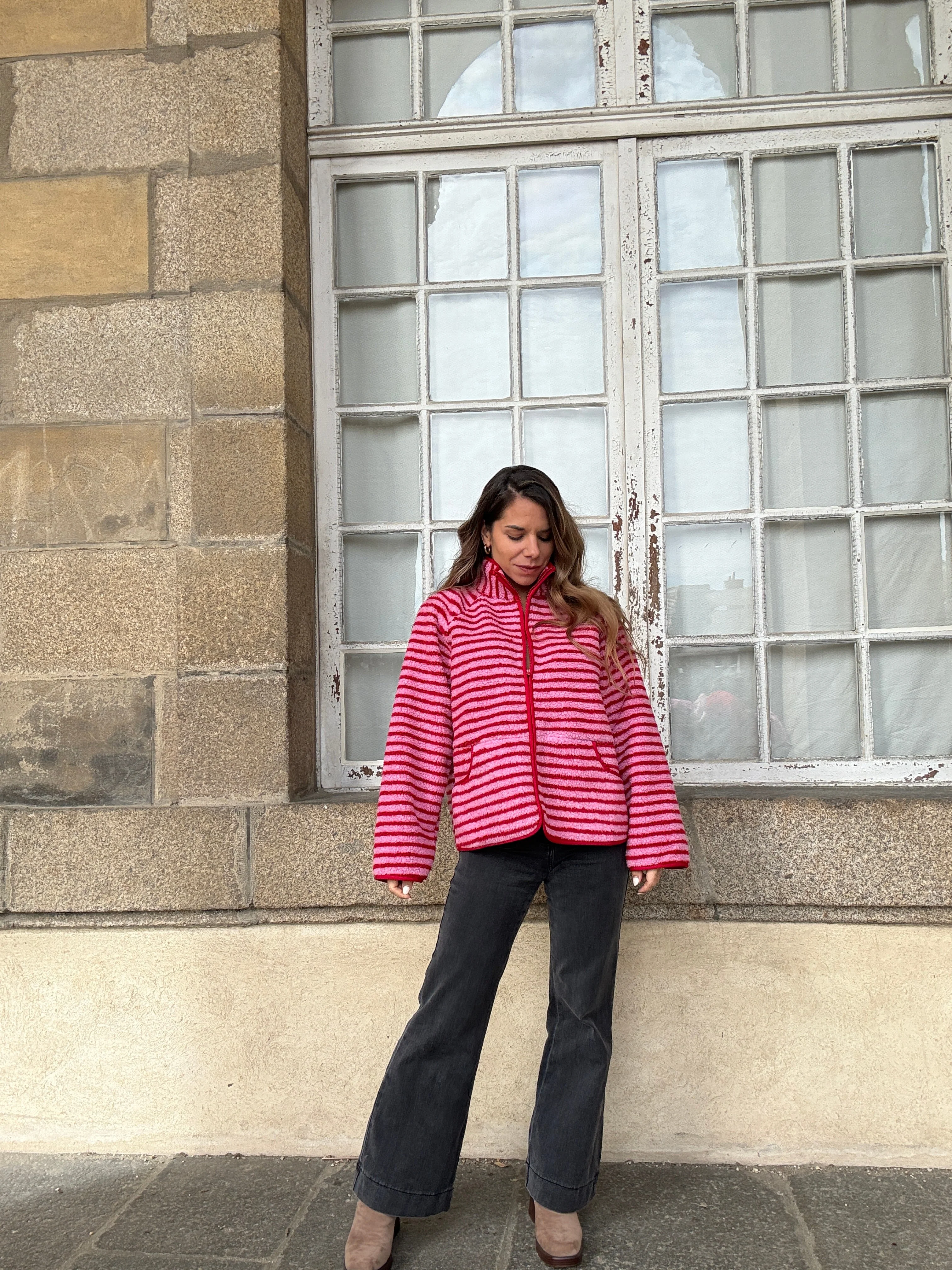 Veste Polaire Rayée Carmen - Image 4