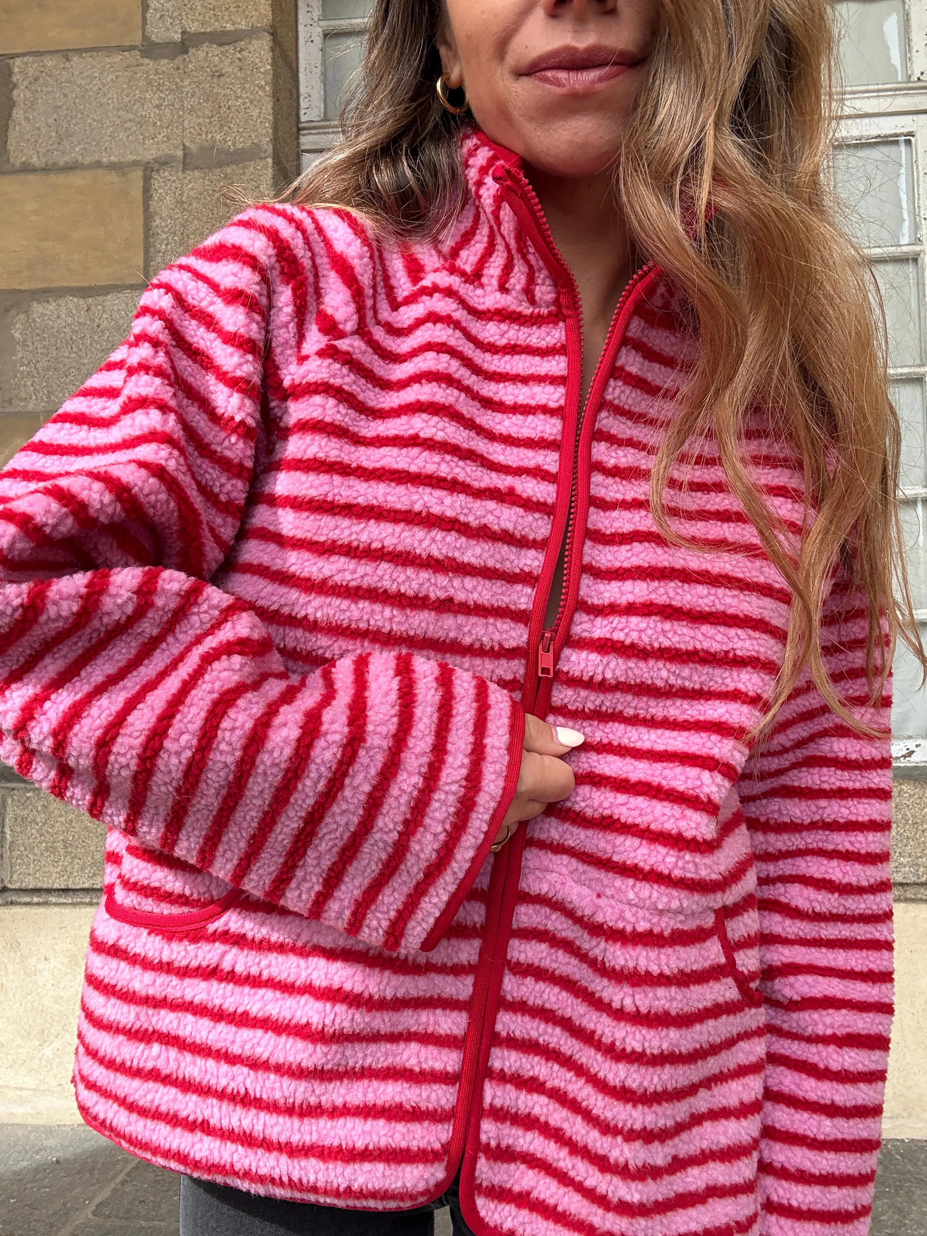 Veste Polaire Rayée Carmen - Image 6