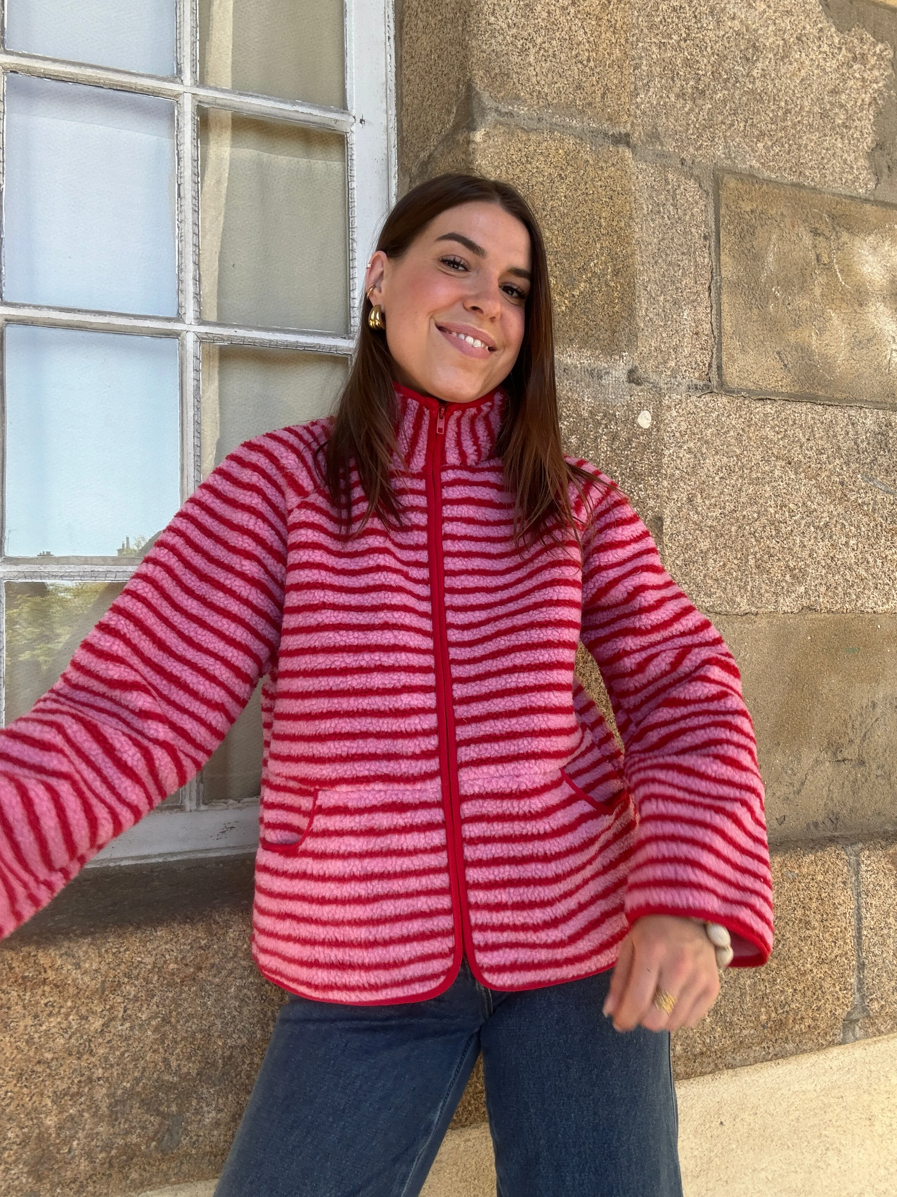 Veste Polaire Rayée Carmen - Image 7