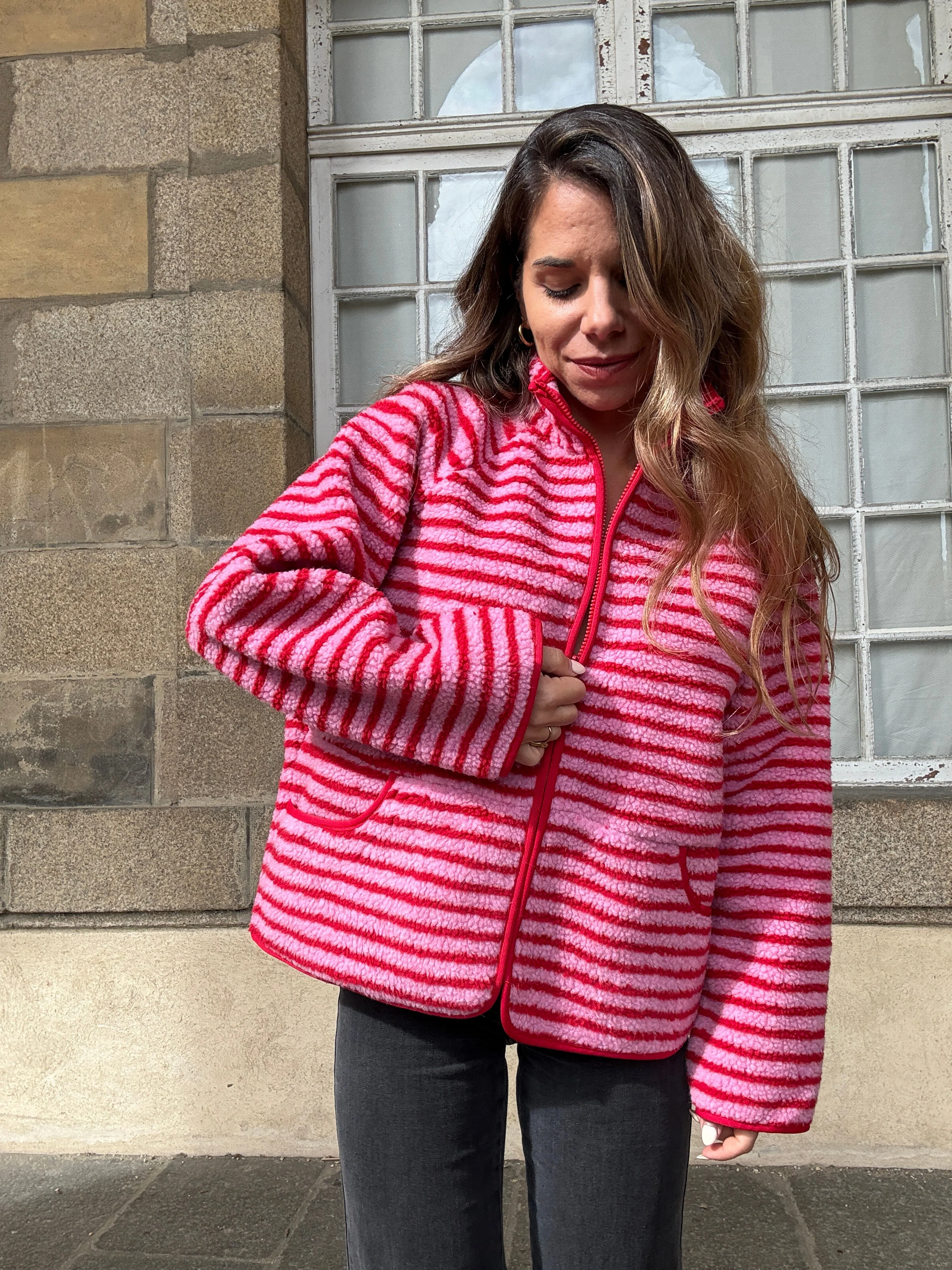 Veste Polaire Rayée Carmen - Image 9