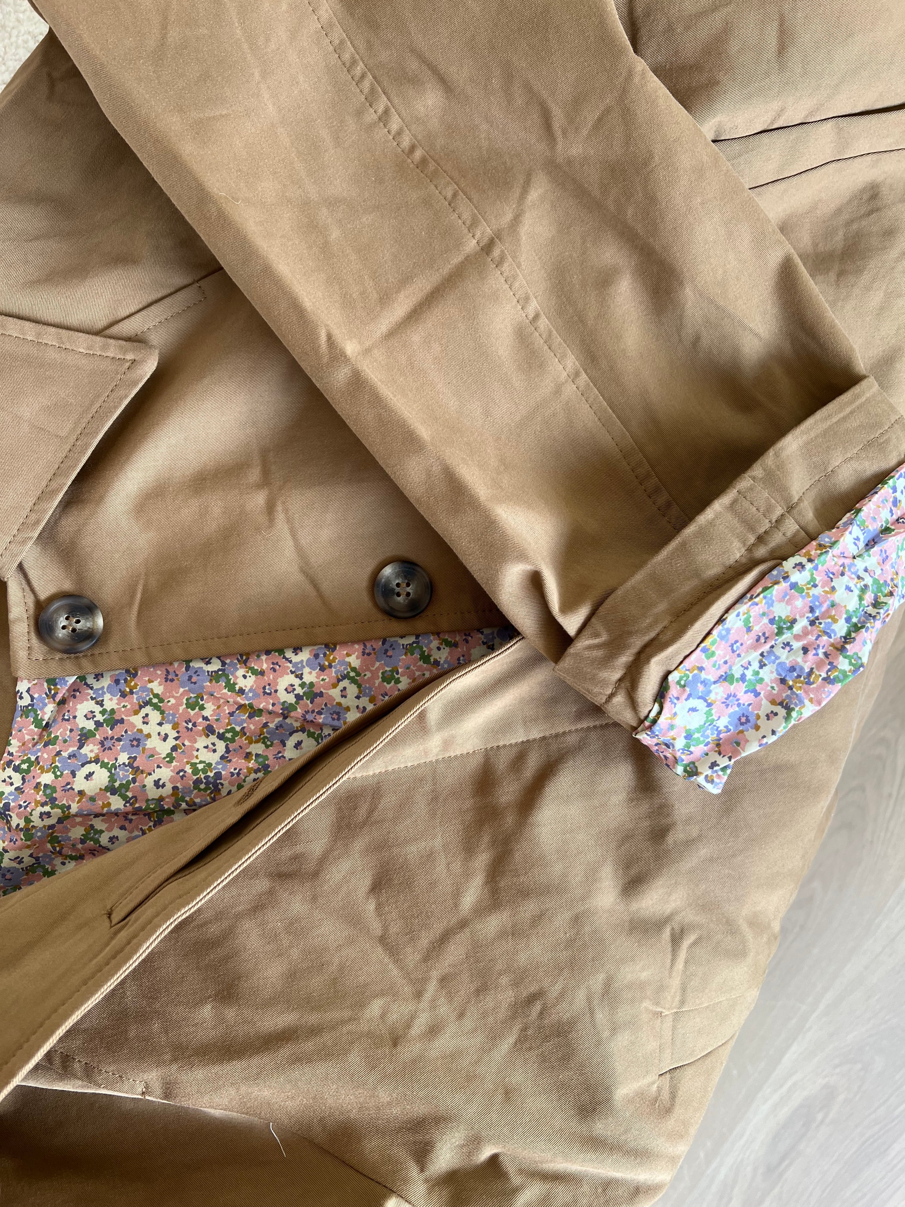 Veste Trench Edith En Coton Liberty Camel - Image 6