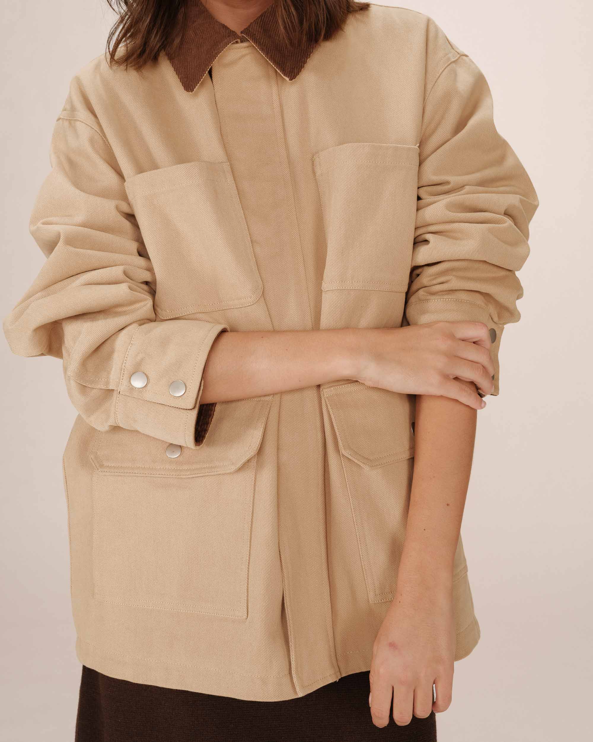 Veste Utilitaire Sable Soraya - Image 4