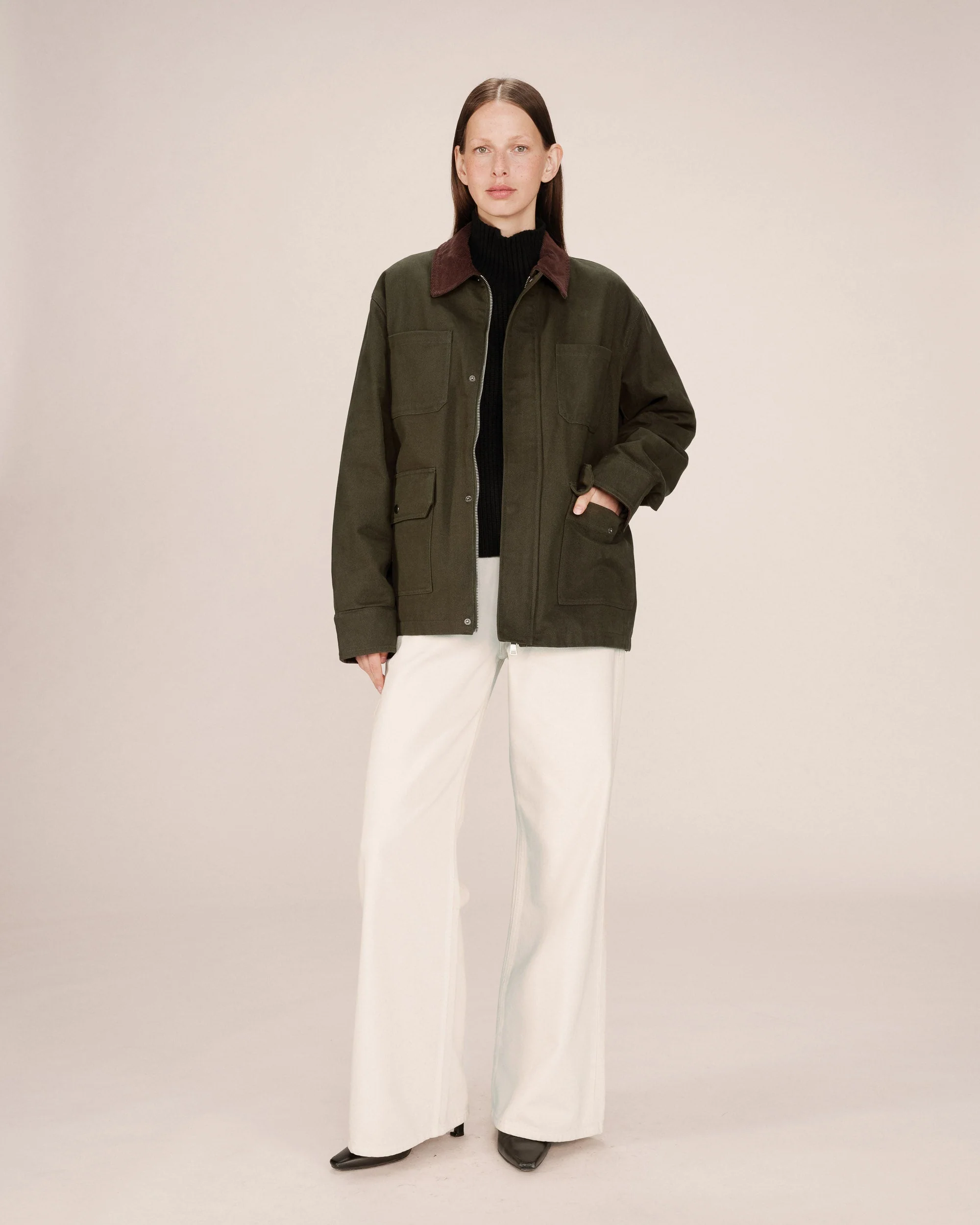 Veste Utilitaire Vert Foret Soraya - Image 3