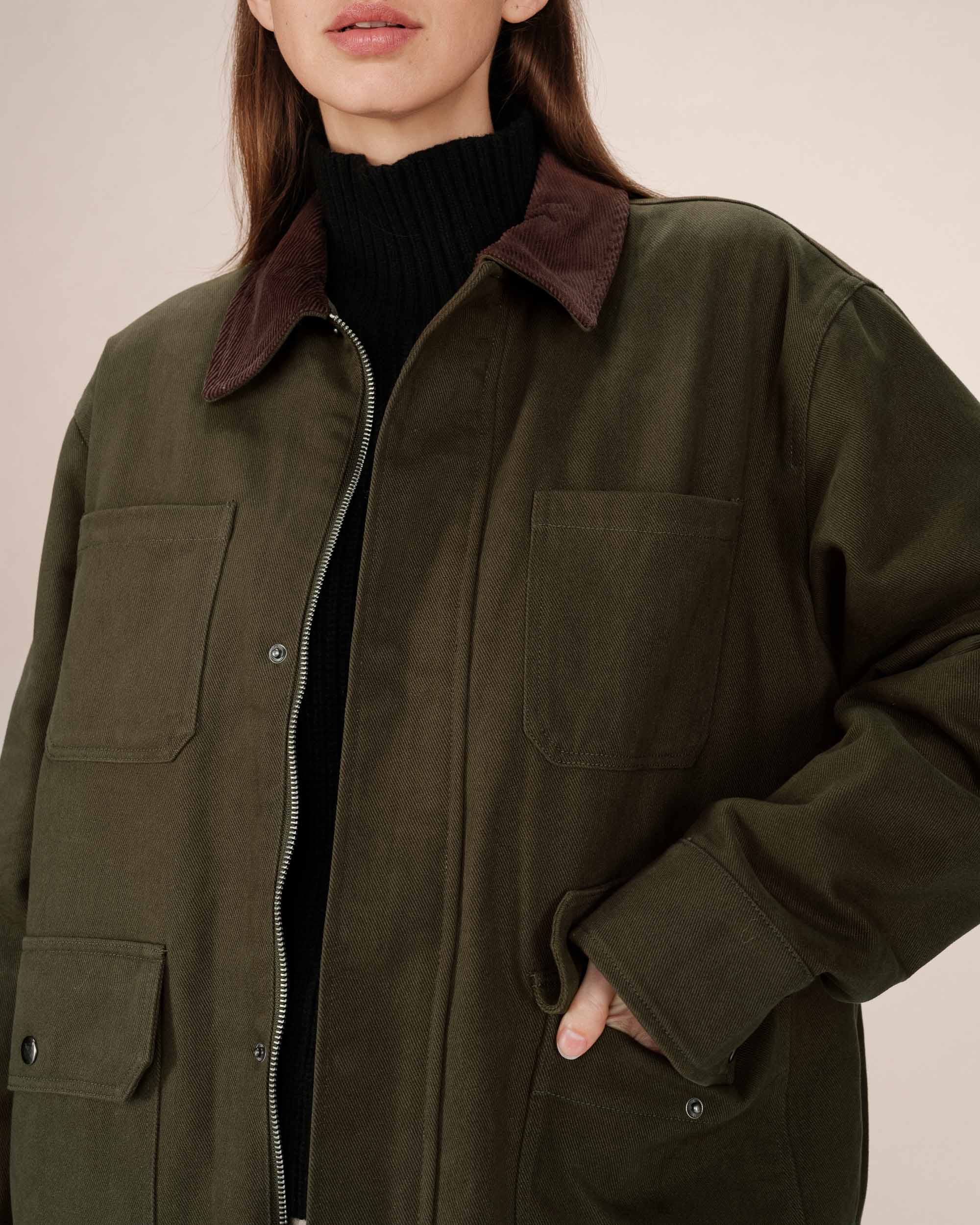 Veste Utilitaire Vert Foret Soraya - Image 4
