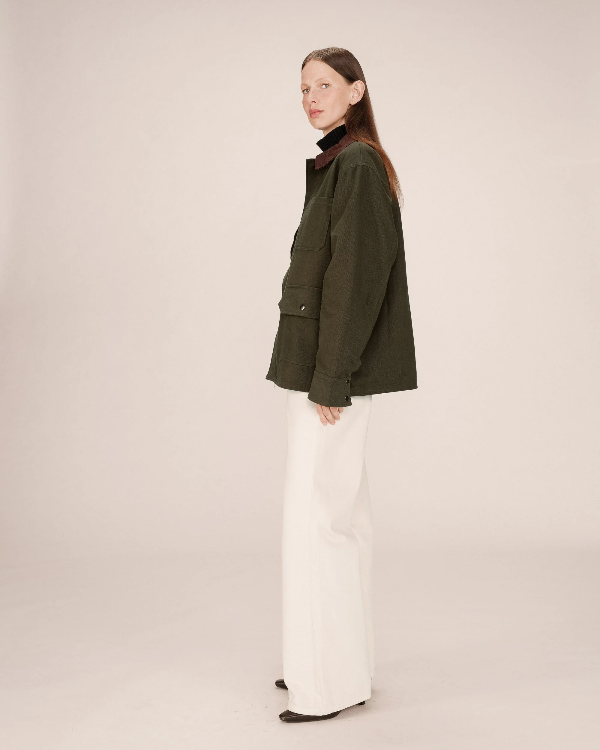 Veste Utilitaire Vert Foret Soraya - Image 5