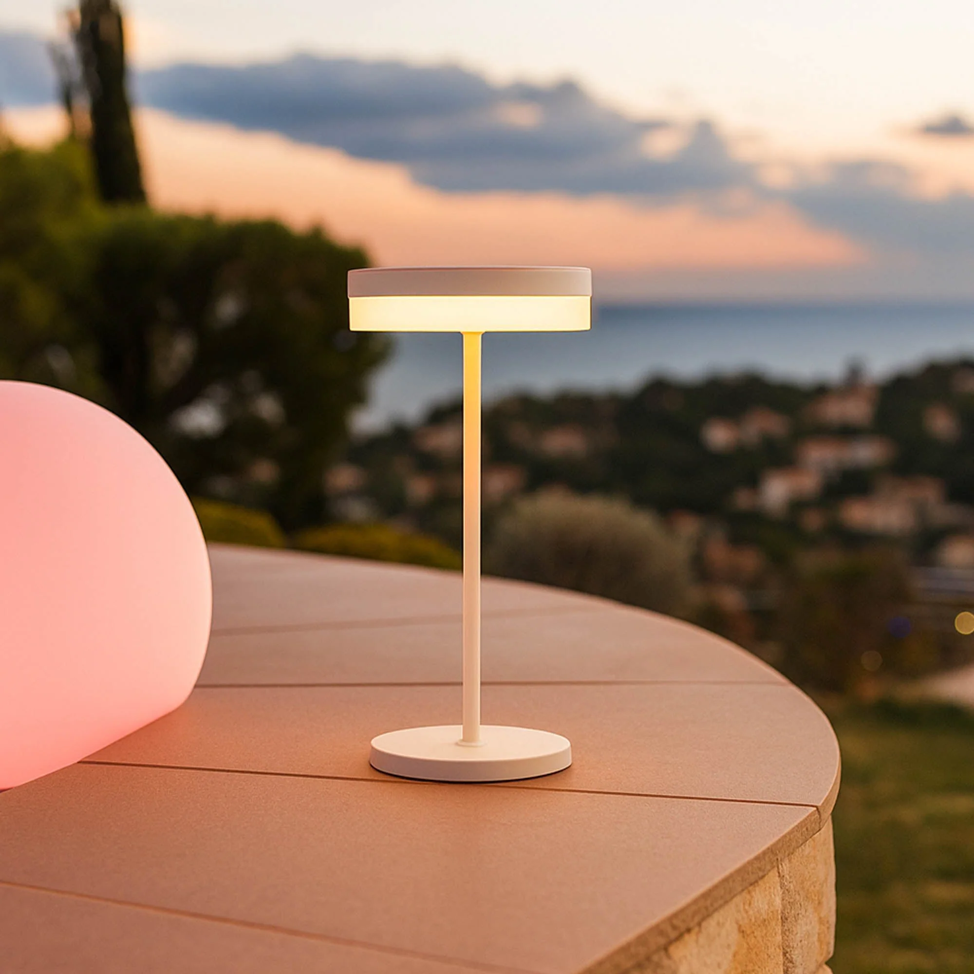Lampe De Table Solaire - Vivia Mini White Solar - Image 2