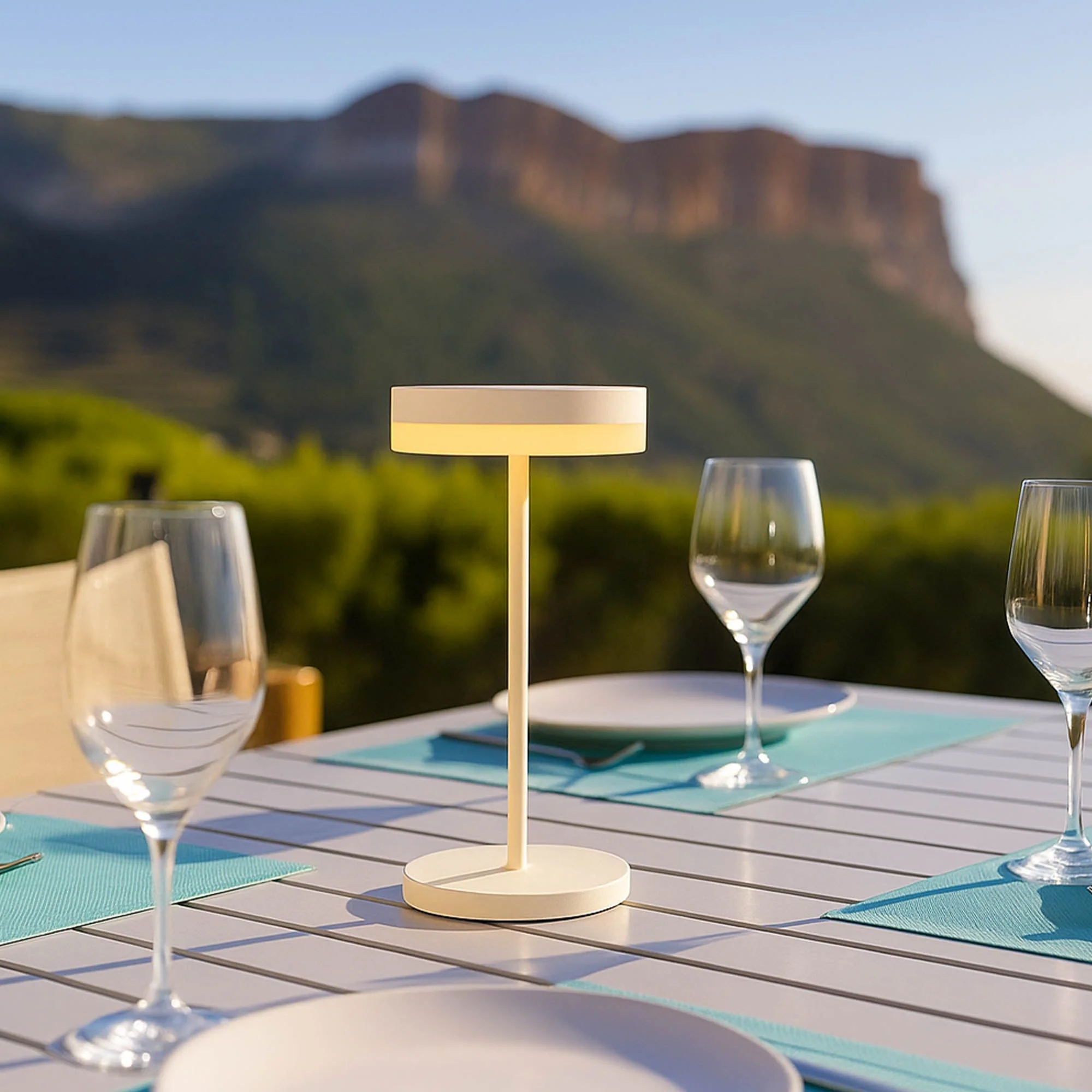 Lampe De Table Solaire - Vivia Mini White Solar - Image 3