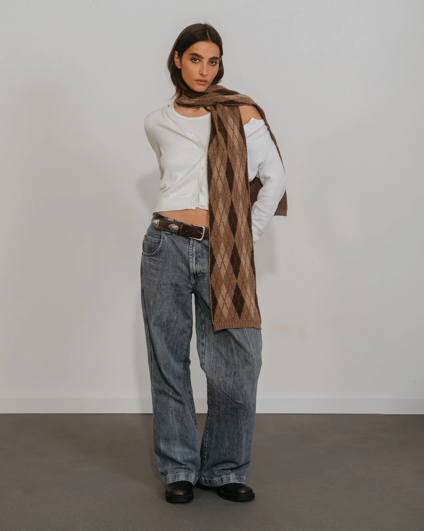 Écharpe Vivienne - Marron - Image 3