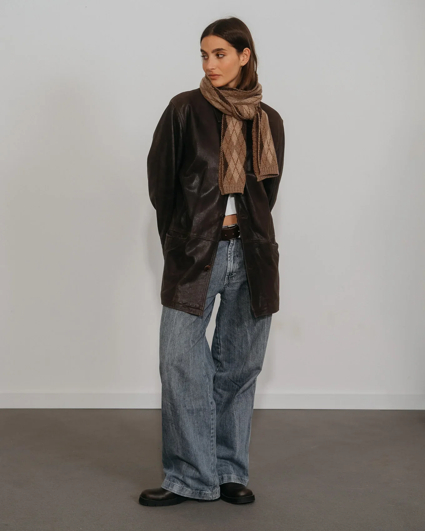 Écharpe Vivienne - Marron - Image 4