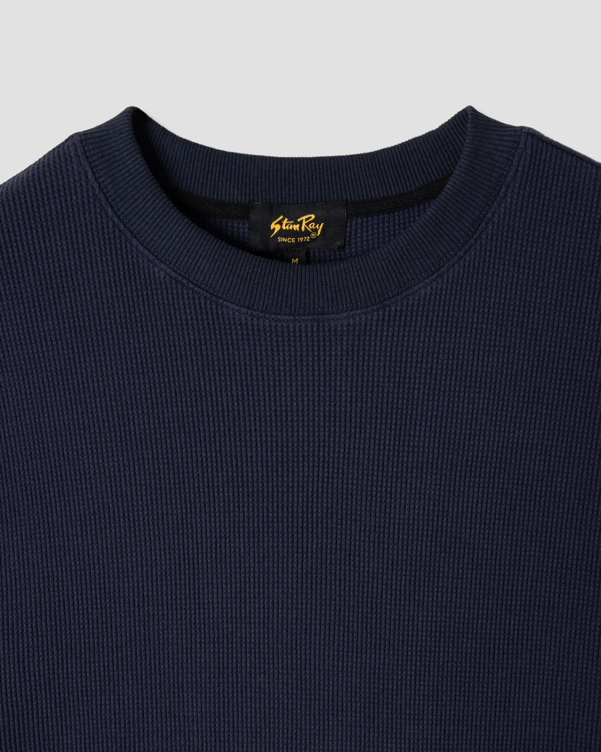 Waffle T-Shirt - Navy - Image 3