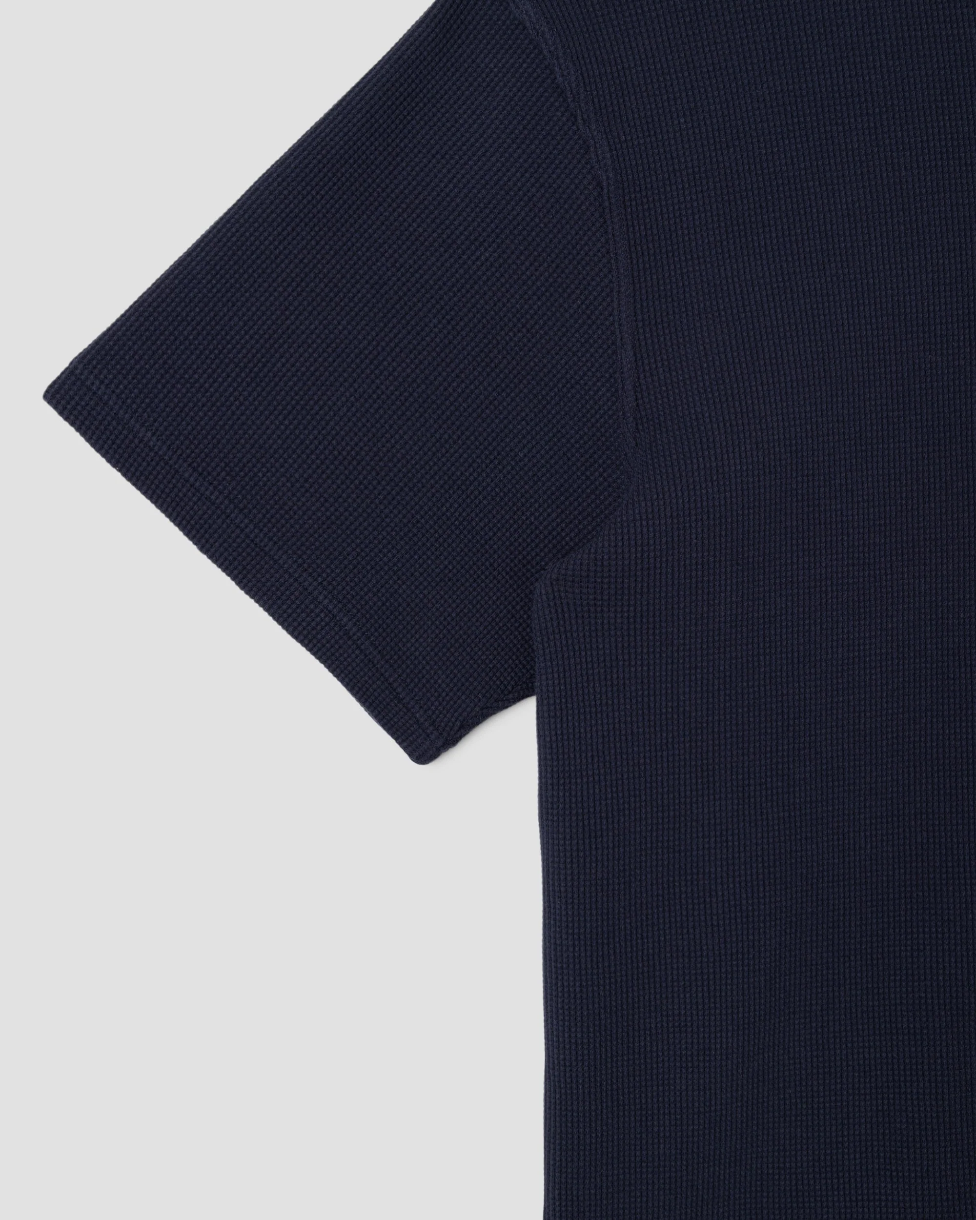 Waffle T-Shirt - Navy - Image 4