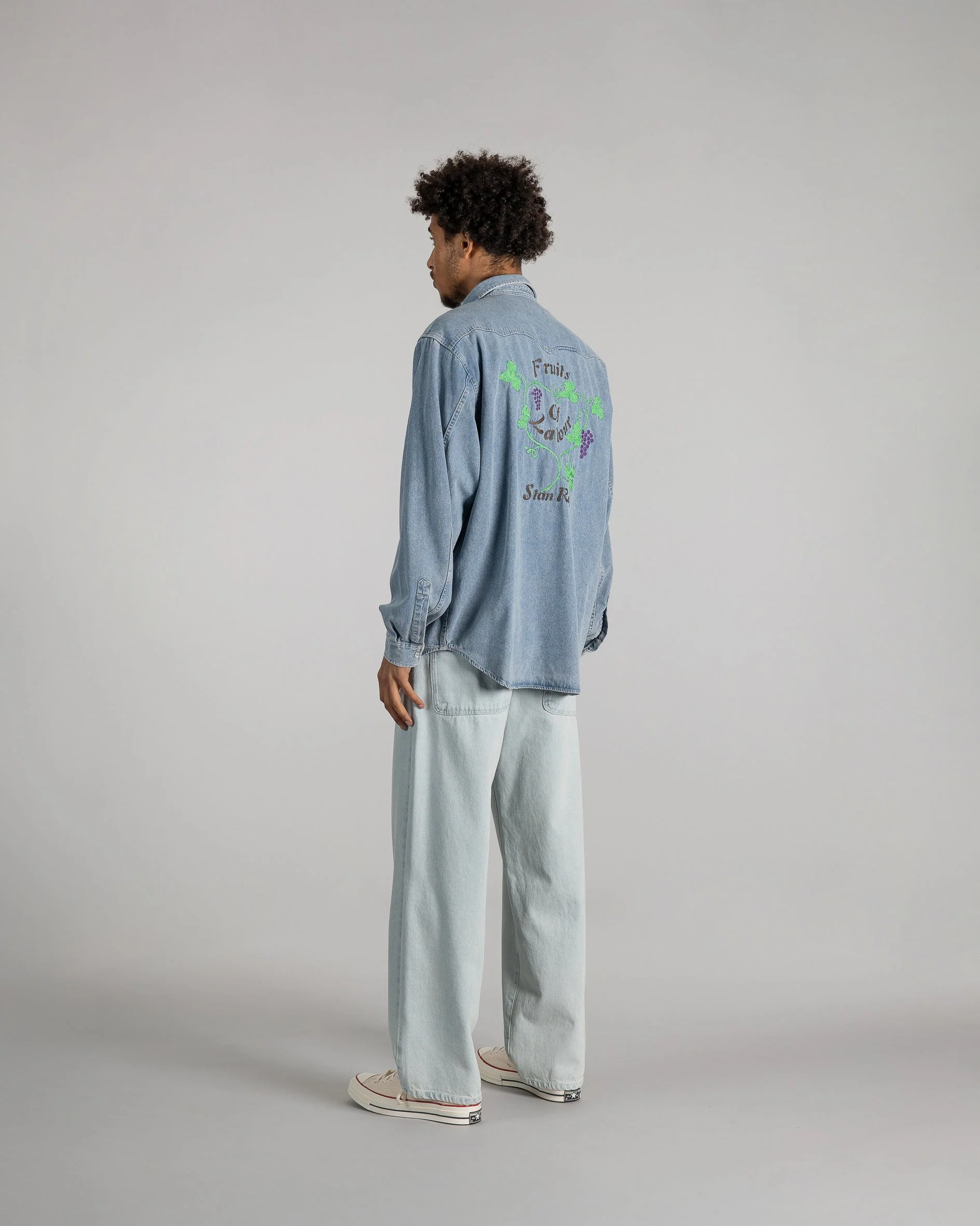 Western Shirt - Stonewashed Denim - Image 2