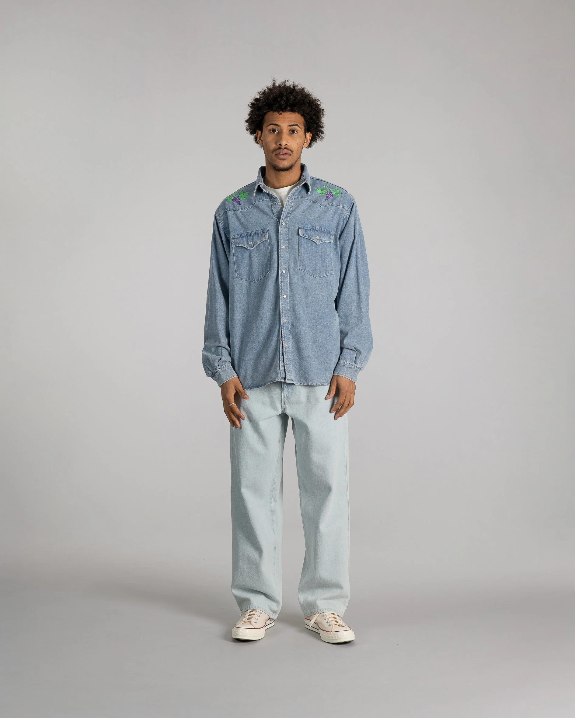 Western Shirt - Stonewashed Denim - Image 4