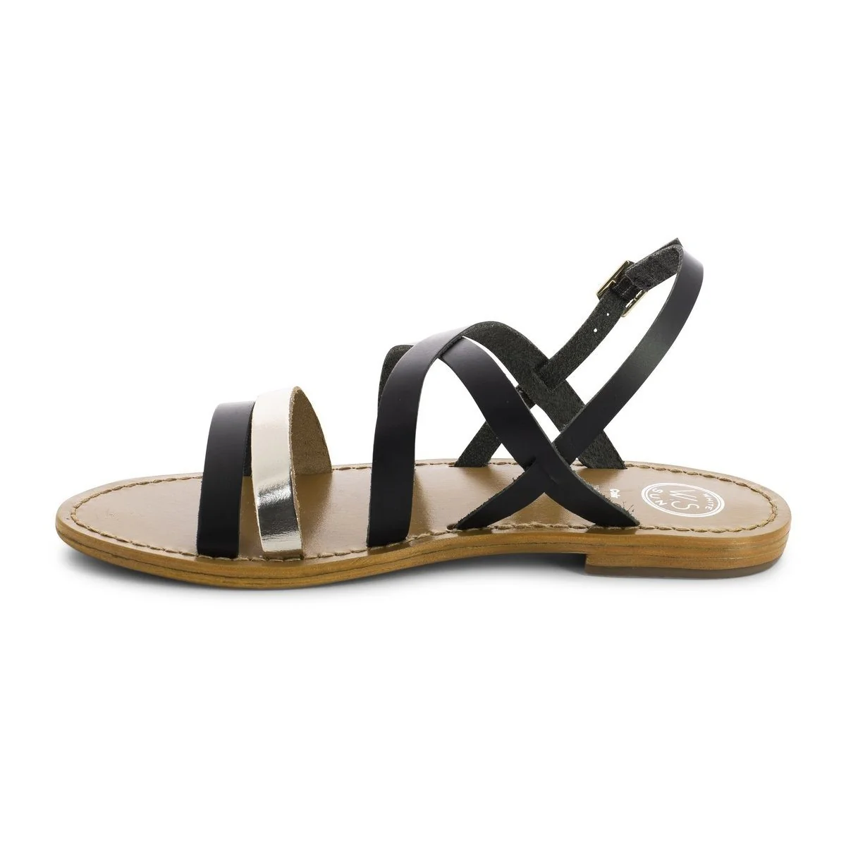 Sandales Paraena - Black+Gold - Image 4