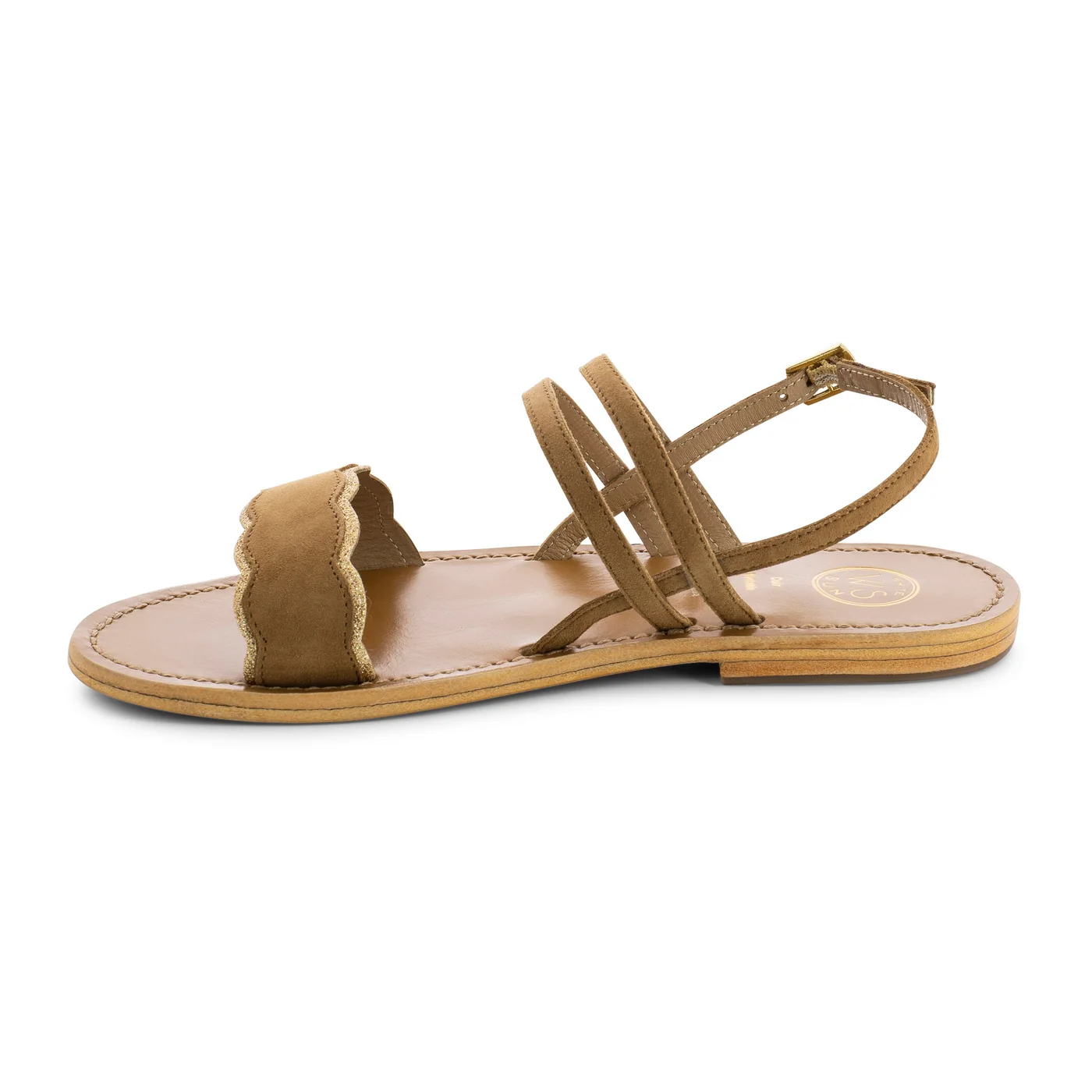 Sandales Bacis - Gold+Camel - Image 3