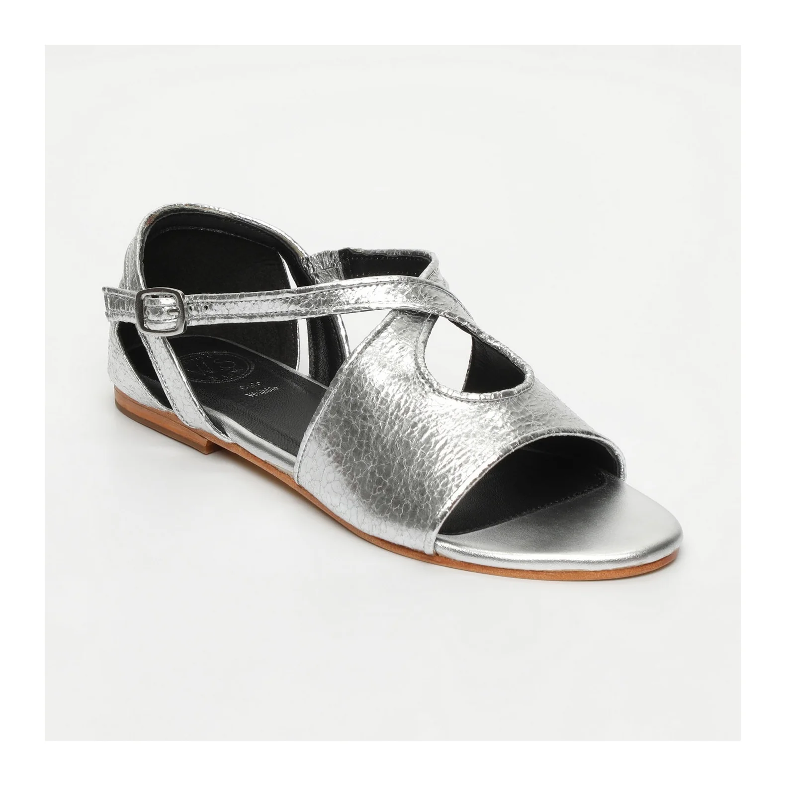 Sandales Kirby - Silver Crackle - Image 2