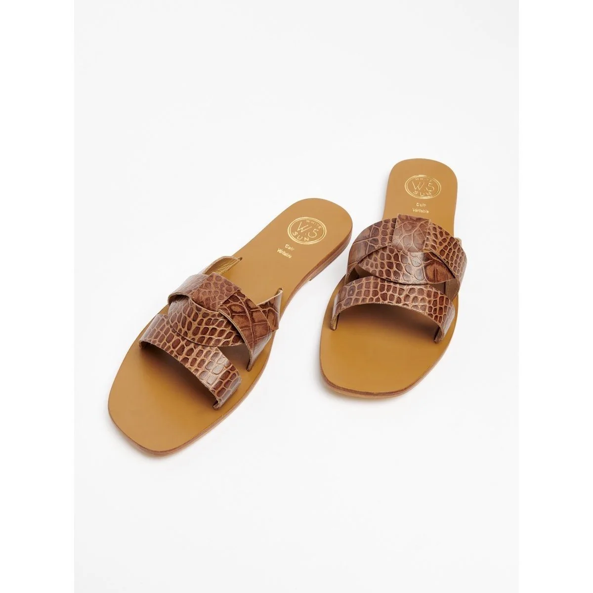 Mules Noham - Camel Croco - Image 3