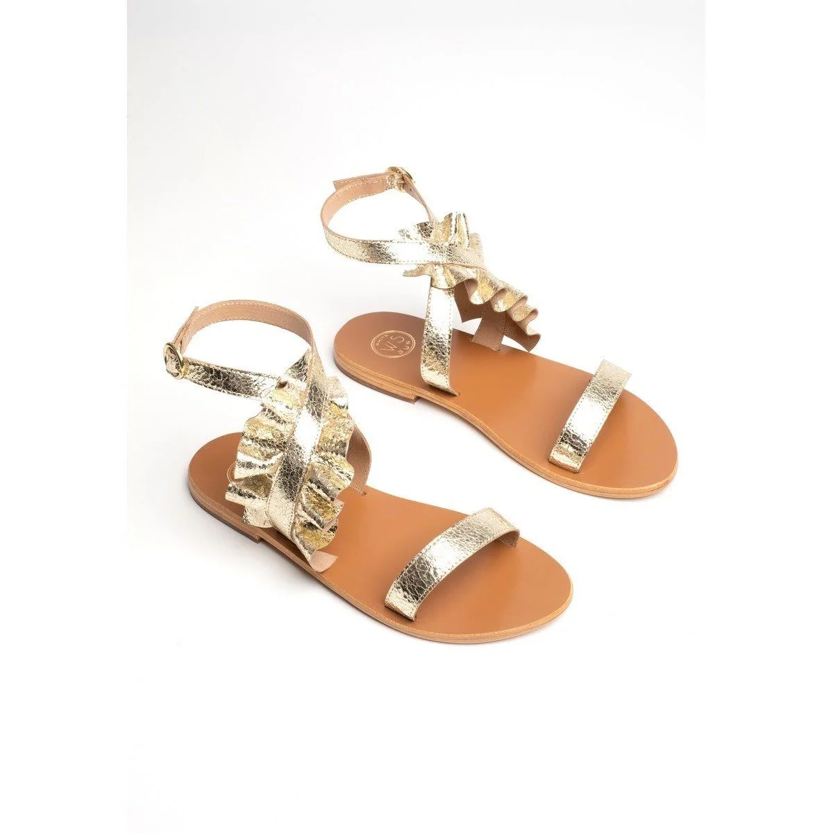 Sandales Astar - Gold Crackle - Image 4