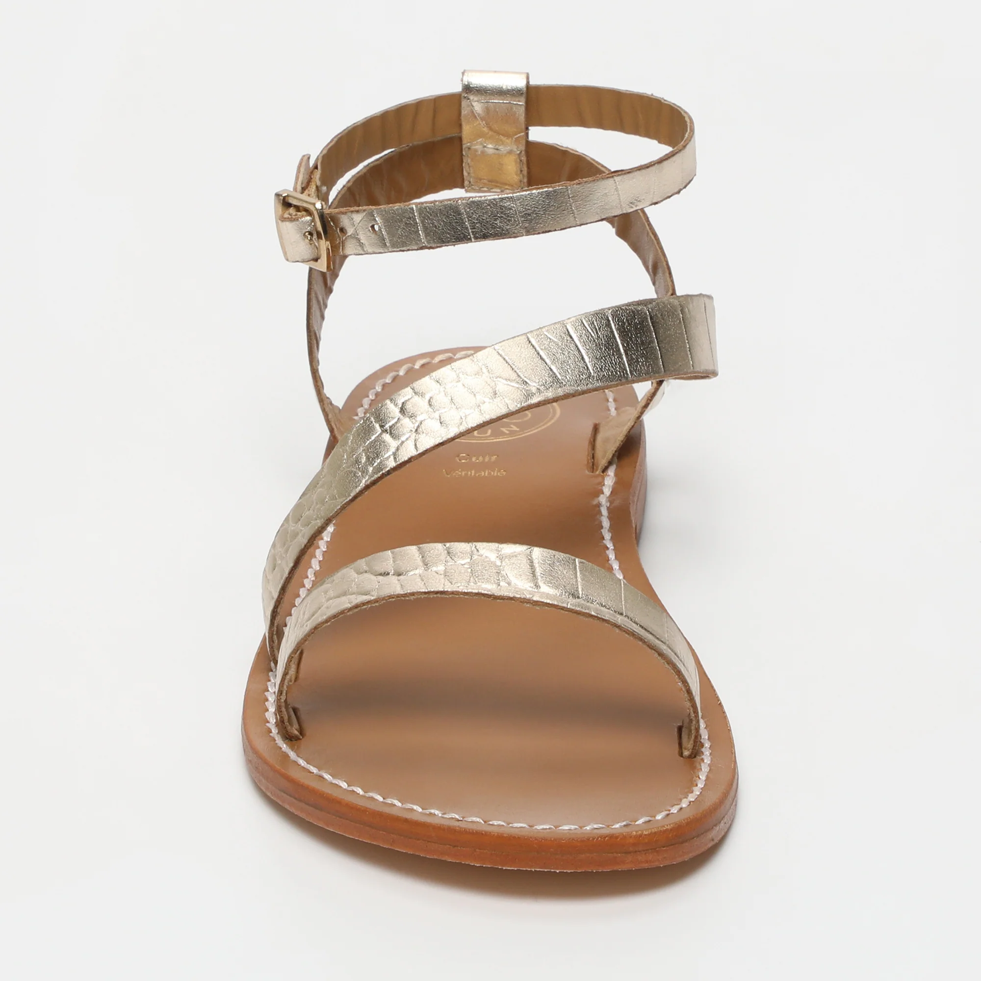 Sandales Xigala - Light Gold Croco - Image 3