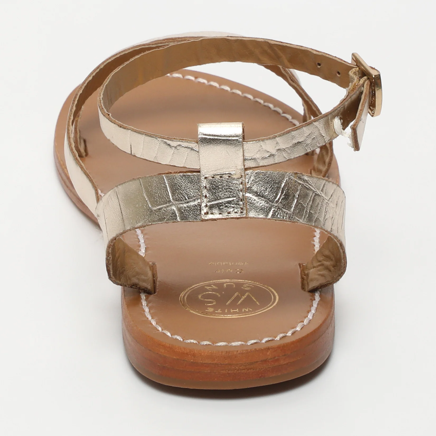 Sandales Xigala - Light Gold Croco - Image 5