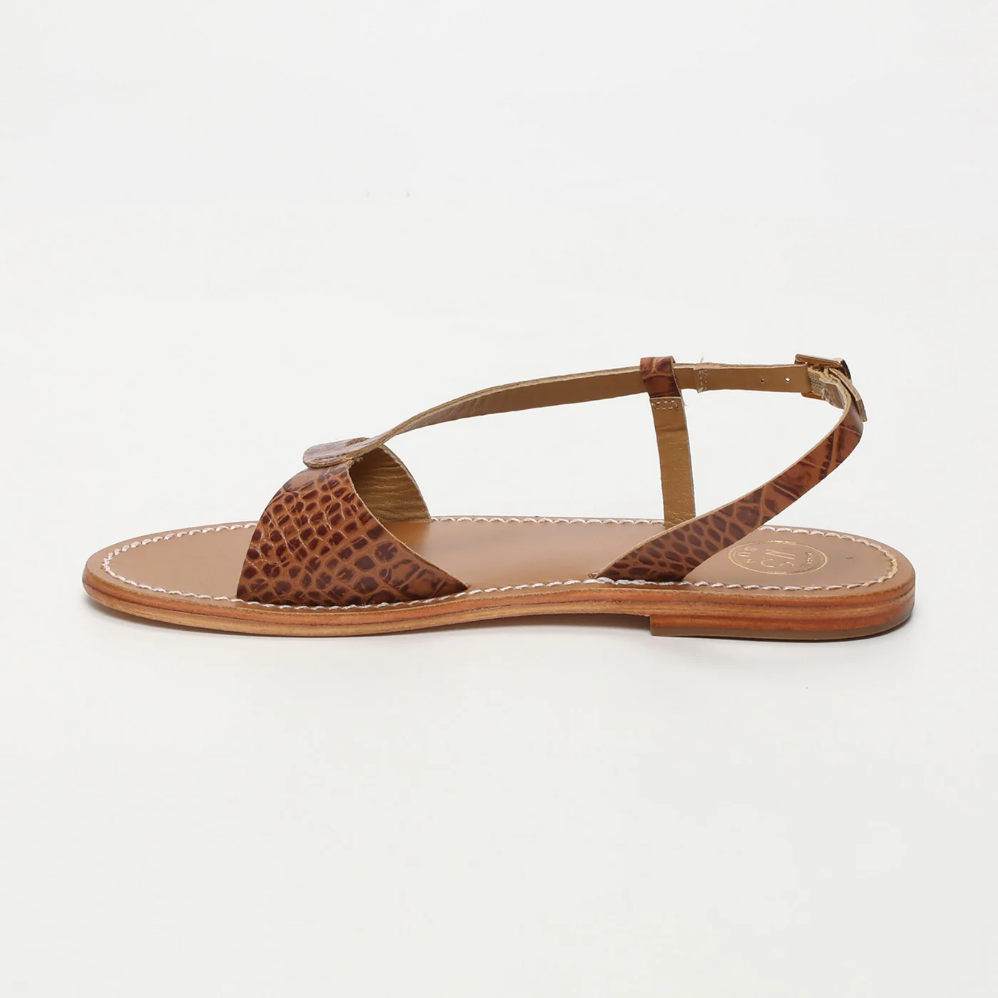 Sandales Clairvistone - Camel Croco - Image 3