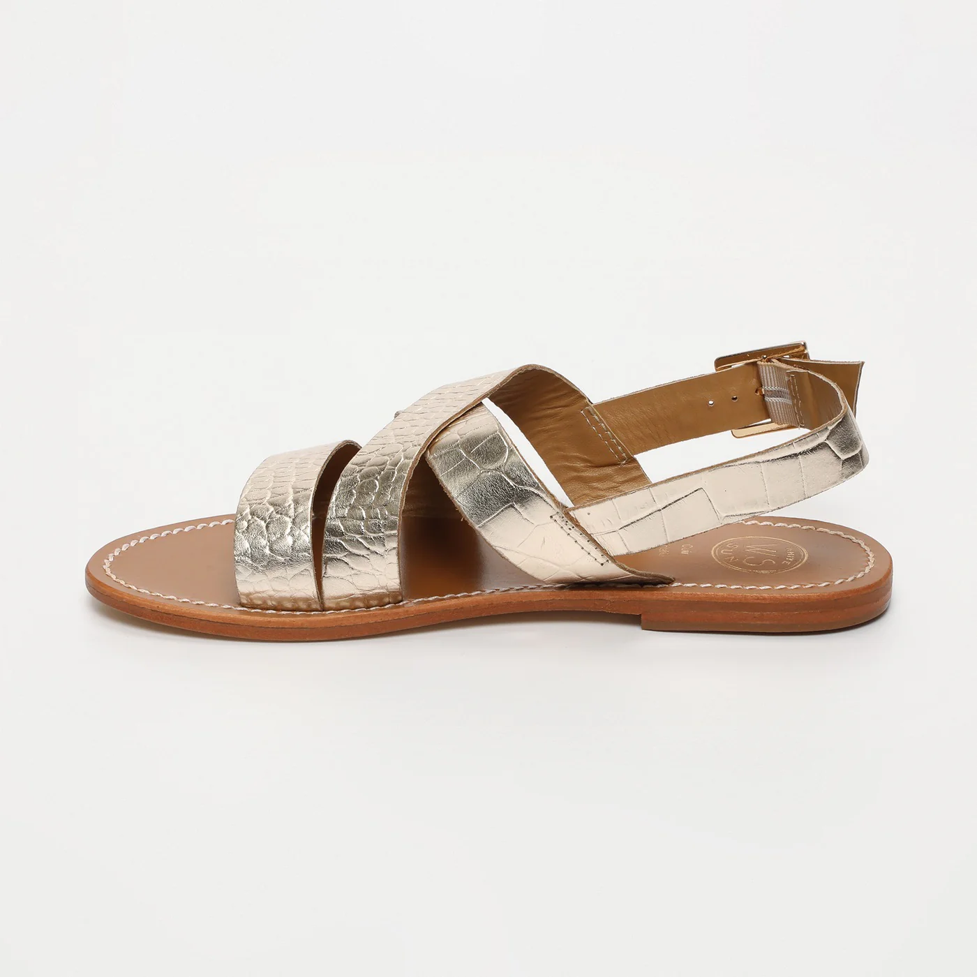 Sandales Marney - Light Gold Croco - Image 3