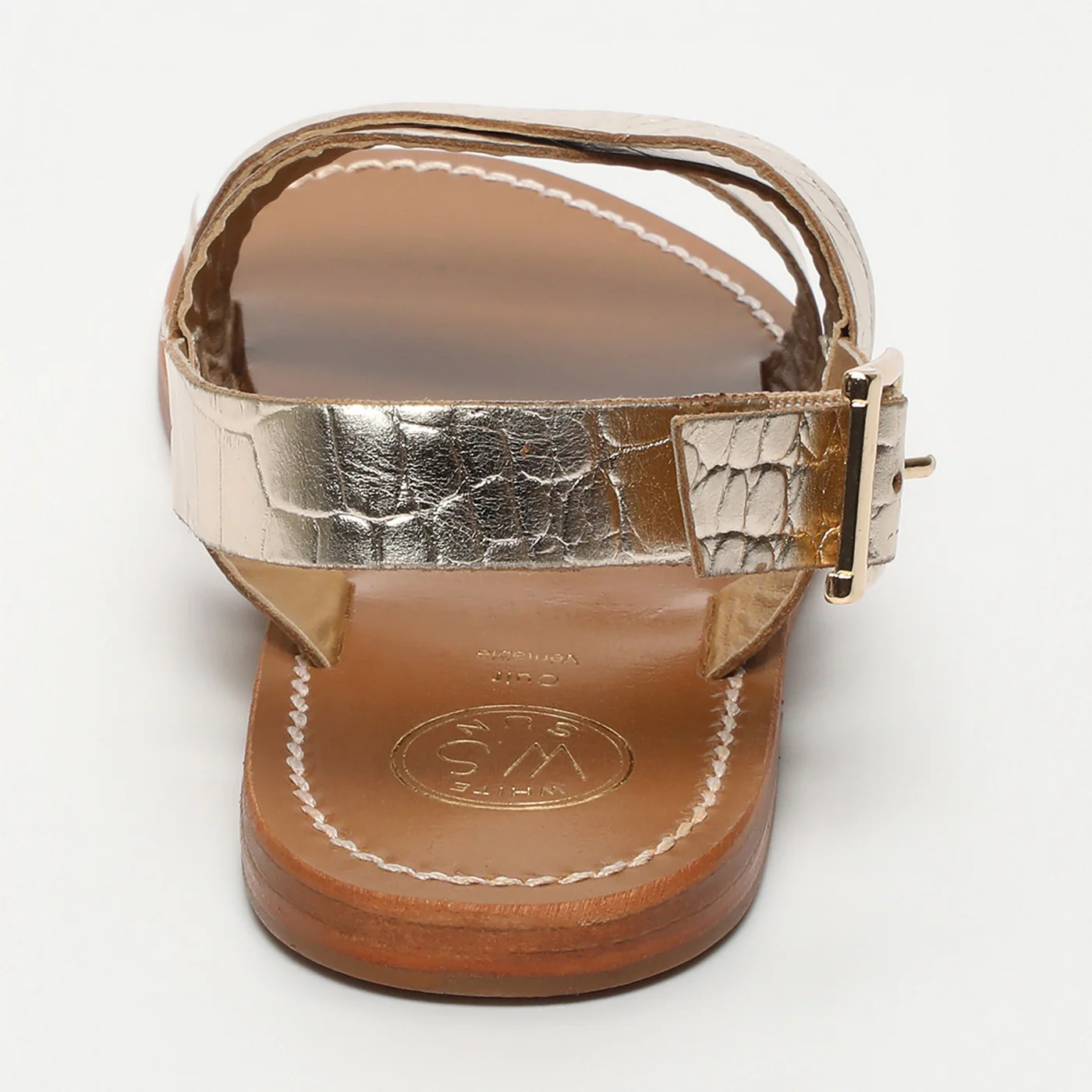 Sandales Marney - Light Gold Croco - Image 4