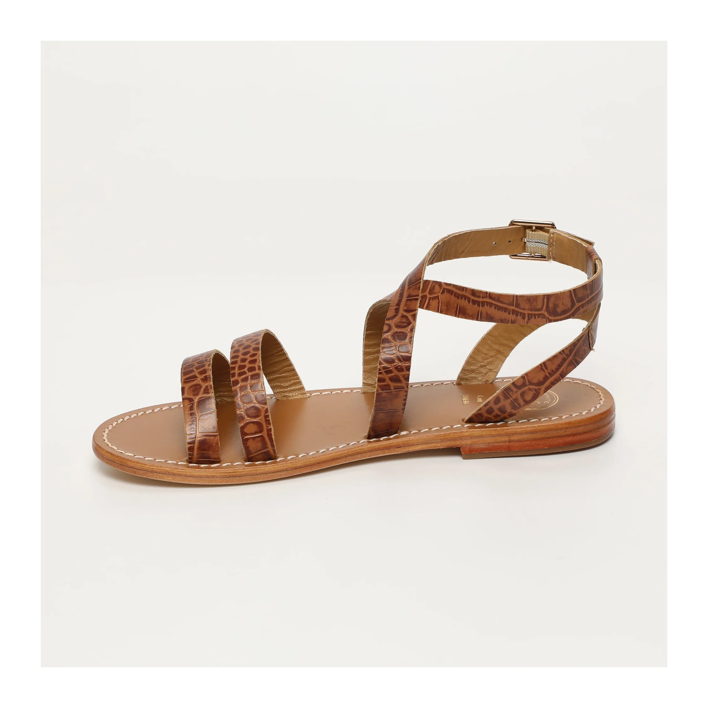 Sandales Lesia - Camel Croco - Image 3