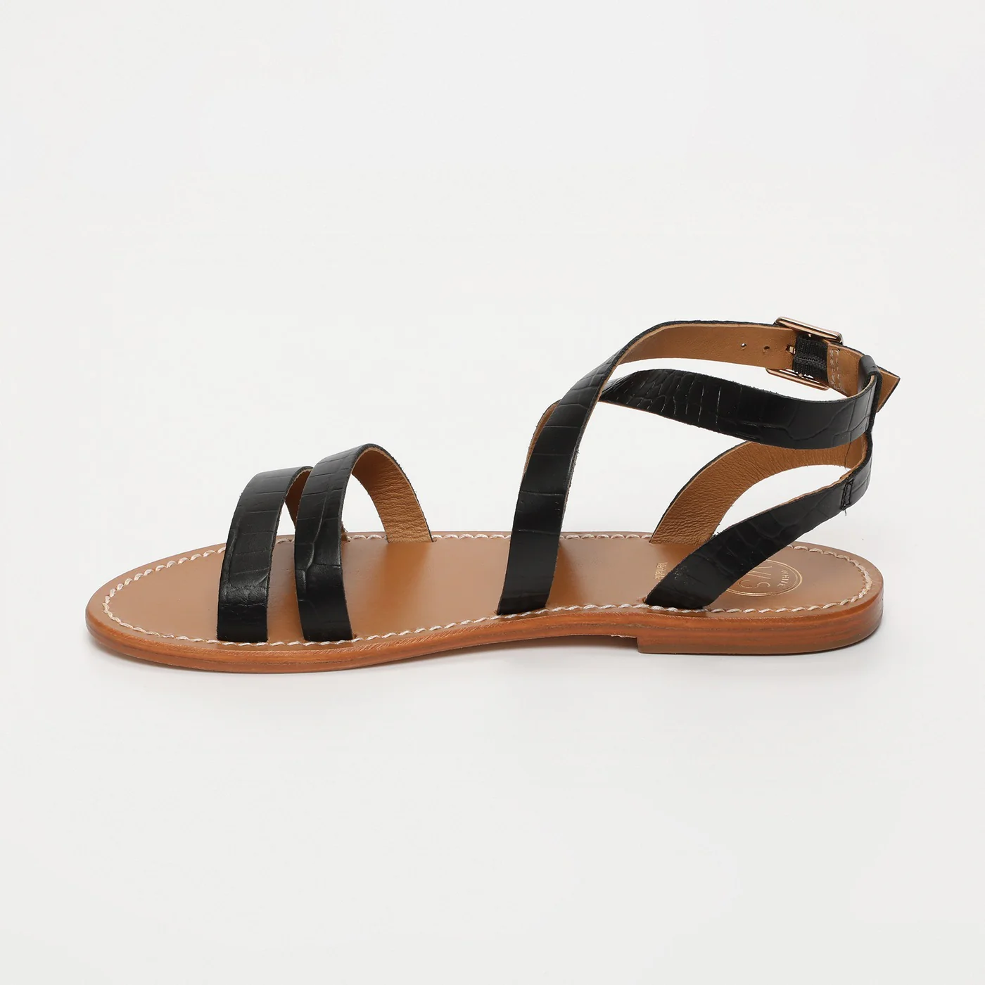 Sandales Lesia - Black Croco - Image 3