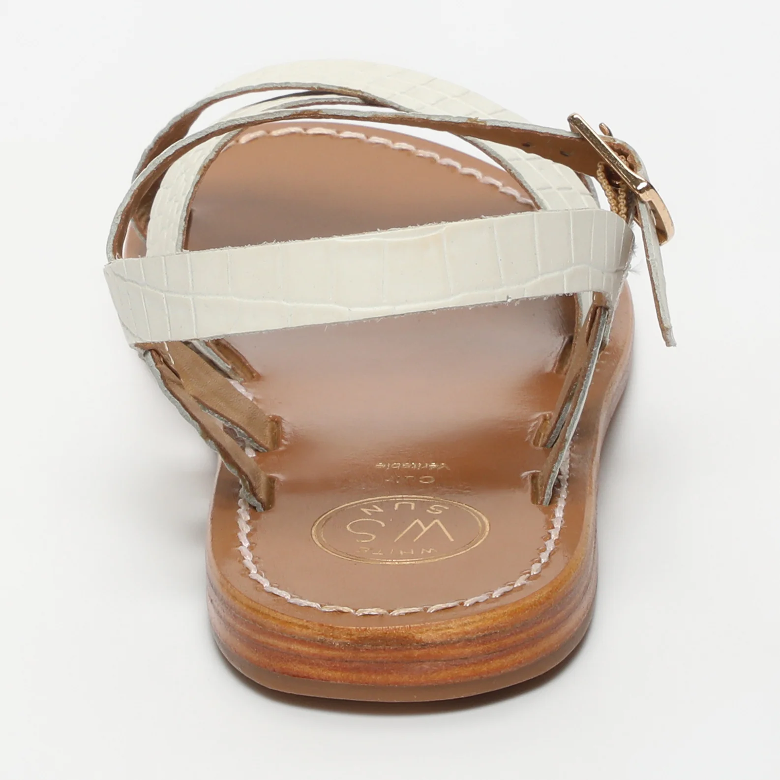 Sandales Eneya - White Croco - Image 4