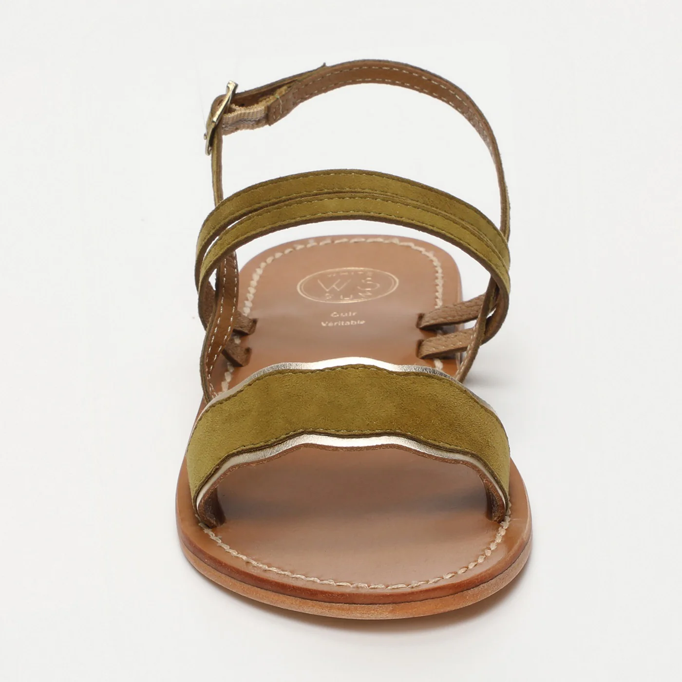 Sandales Bacis - Olive + Gold - Image 2